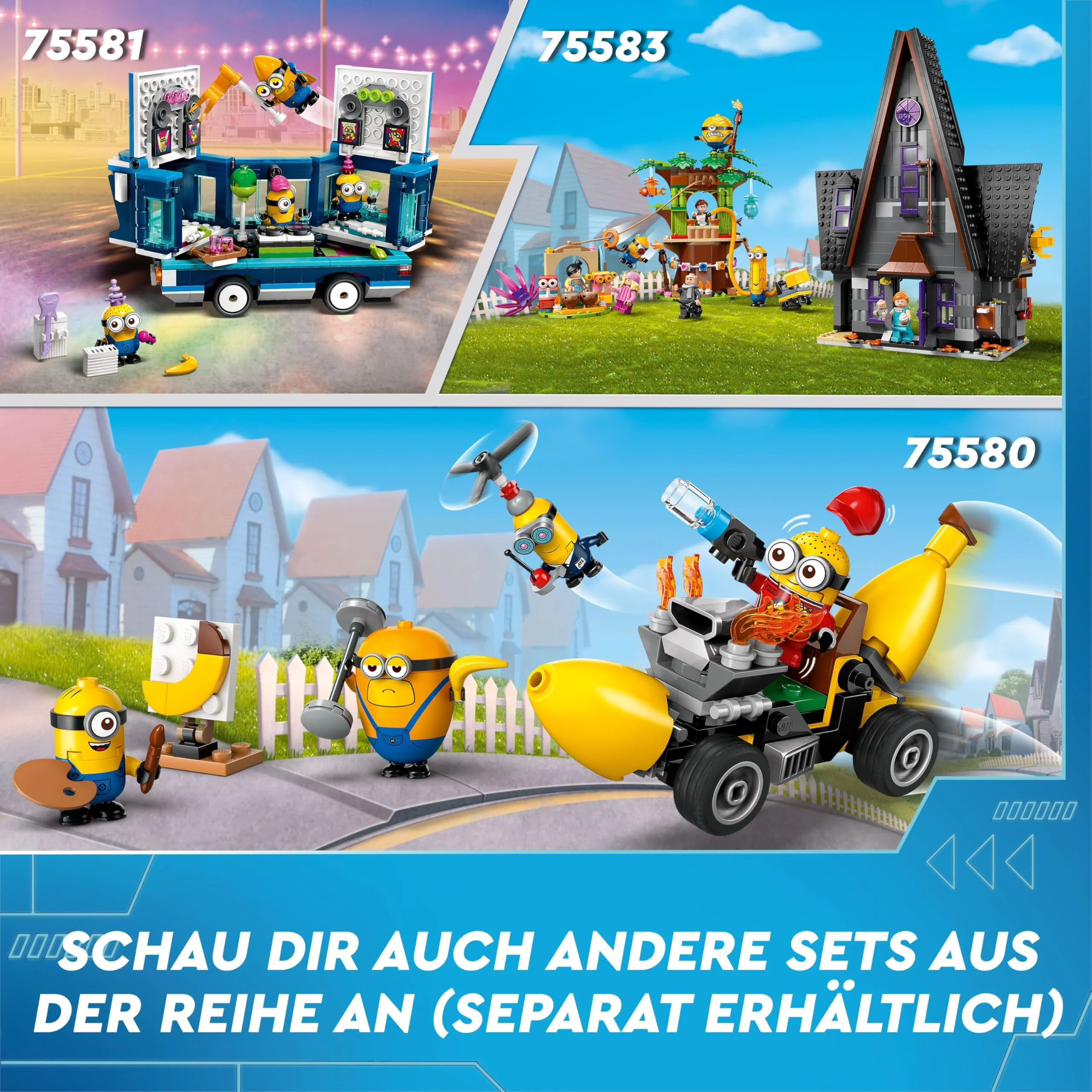 LEGO Ich – Einfach unverbesserlich 4 Gru und die Minions Steinen, tanzende Spielzeug-Filmfiguren zum Bauen, Spielen und Ausstellen, Geschenk für Jungen und Mädchen 75582 - Image 8