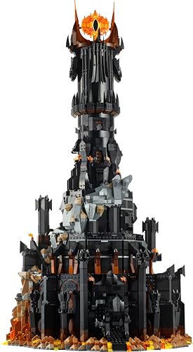 LEGO Icons Der Herr der Ringe: Barad-dûr, Bauset für Erwachsene mit den Minifiguren Sauron, Gothmog, Ork, Frodo, Sam und Gollum, Erinnerungsstück zum Film, Sammlerstück für Fans 10333 - Image 2