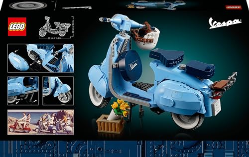 LEGO Icons Vespa 125, Motorrad-Modell zum Bauen, Vintage Roller aus Italien, Modellbausatz für Erwachsene, Austellungsstück als Zimmer-Deko, Geschenke für Frauen und Männer 10298 - Image 2