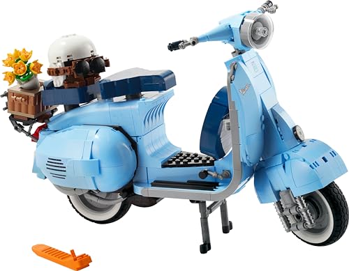 LEGO Icons Vespa 125, Motorrad-Modell zum Bauen, Vintage Roller aus Italien, Modellbausatz für Erwachsene, Austellungsstück als Zimmer-Deko, Geschenke für Frauen und Männer 10298 - Image 4