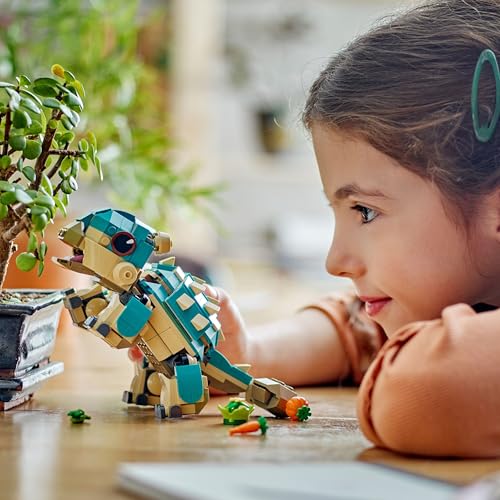LEGO Jurassic World Baby Bumpy: Ankylosaurus, baubarer Spielzeug-Dinosaurier für Fans von Jurassic World: Neue Abenteuer, Geschenk für Jungen und Mädchen ab 7 Jahren 76962 - Image 5
