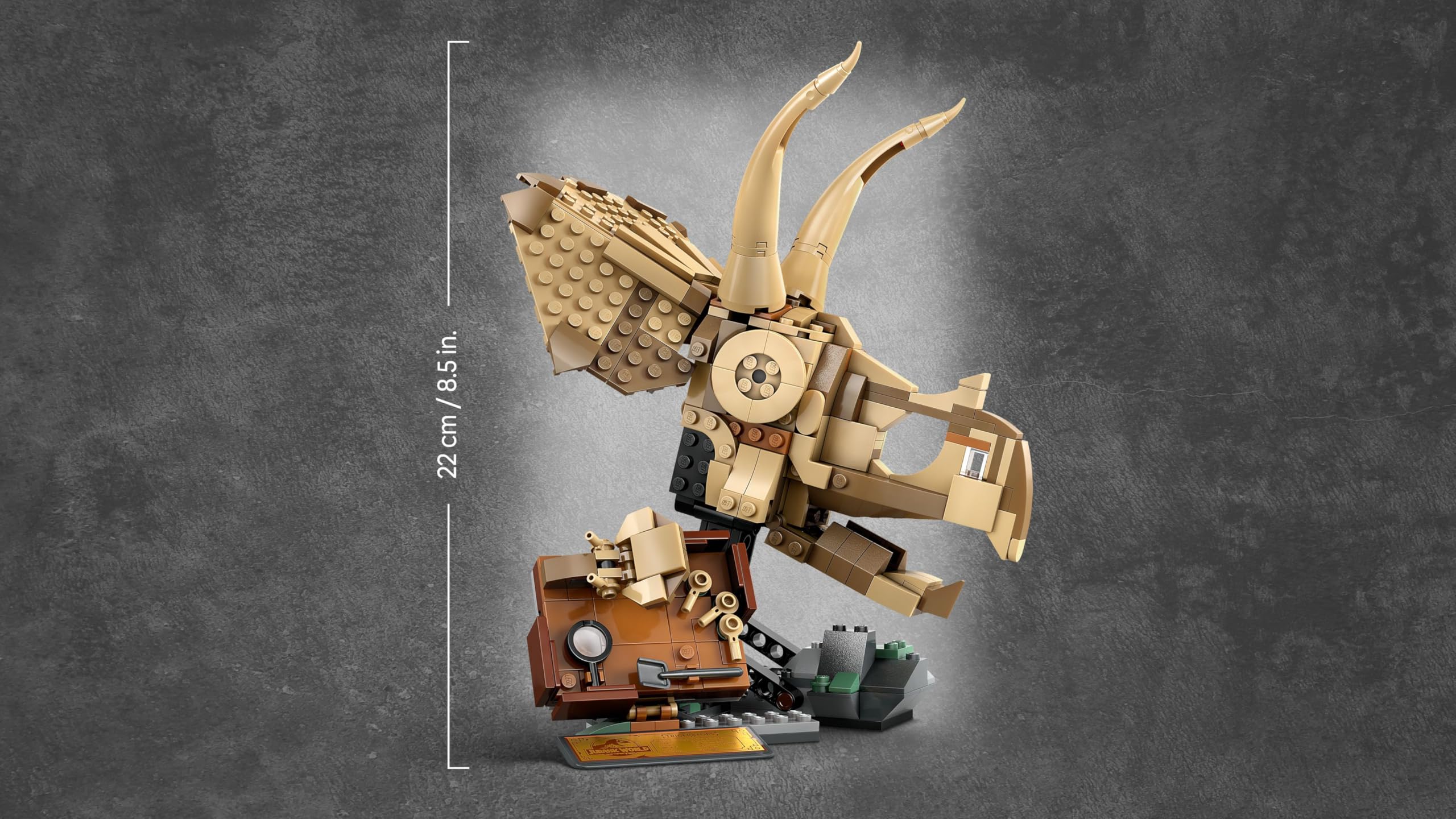LEGO Jurassic World Dinosaurier-Fossilien: Triceratops-Schädel Modell, Dinosaurier Spielzeug für Jungen und Mädchen ab 9 Jahren, Geschenk für Kinder und Jurassic World Fans 76969 - Image 6
