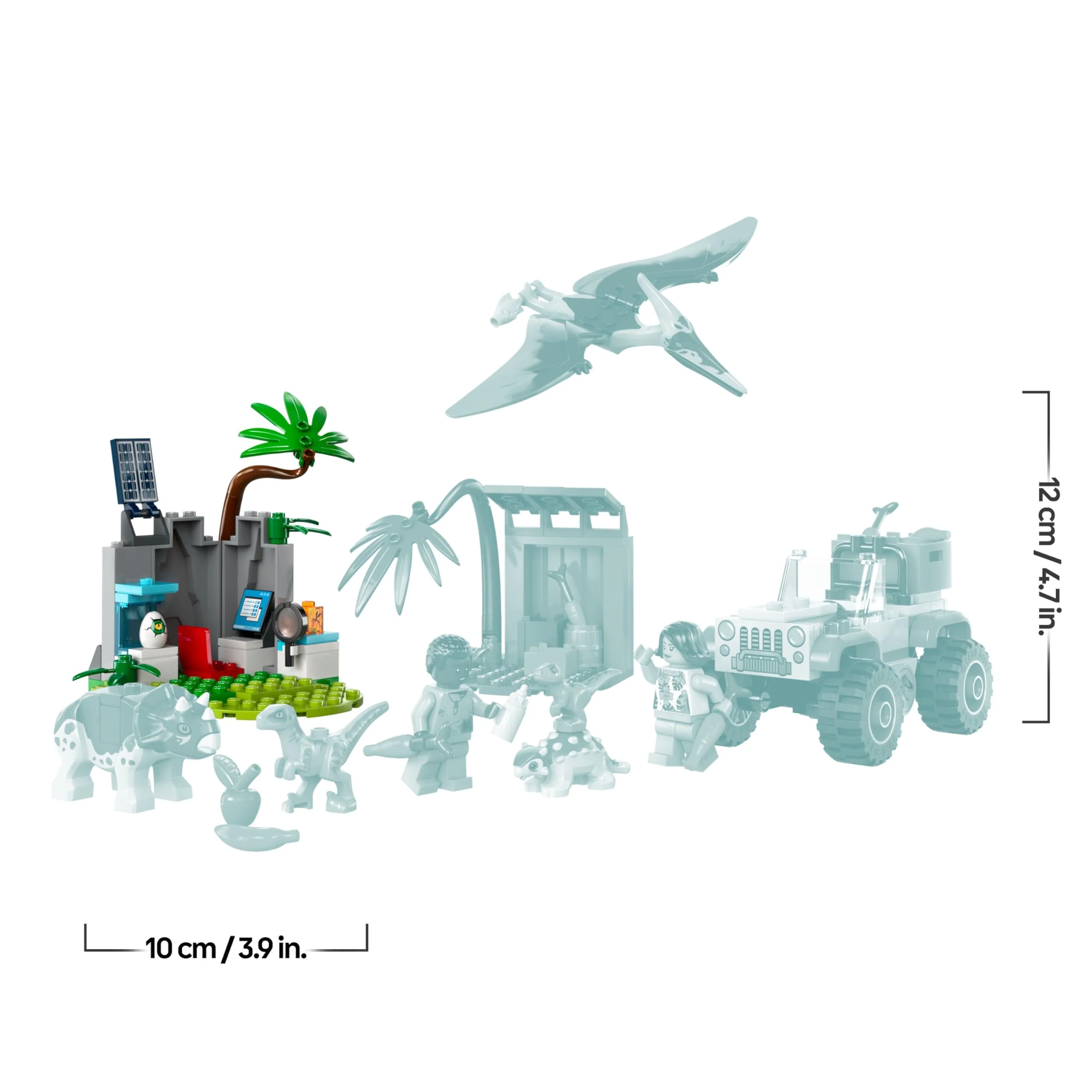 LEGO Jurassic World Rettungszentrum für Baby-Dinos, Set mit kleinen Dinosaurier-Figuren, darunter Triceratops, Ankylosaurus und Velociraptor, Geschenk zum Bauen für Jungs und Mädchen ab 4 Jahren 76963 - Image 6