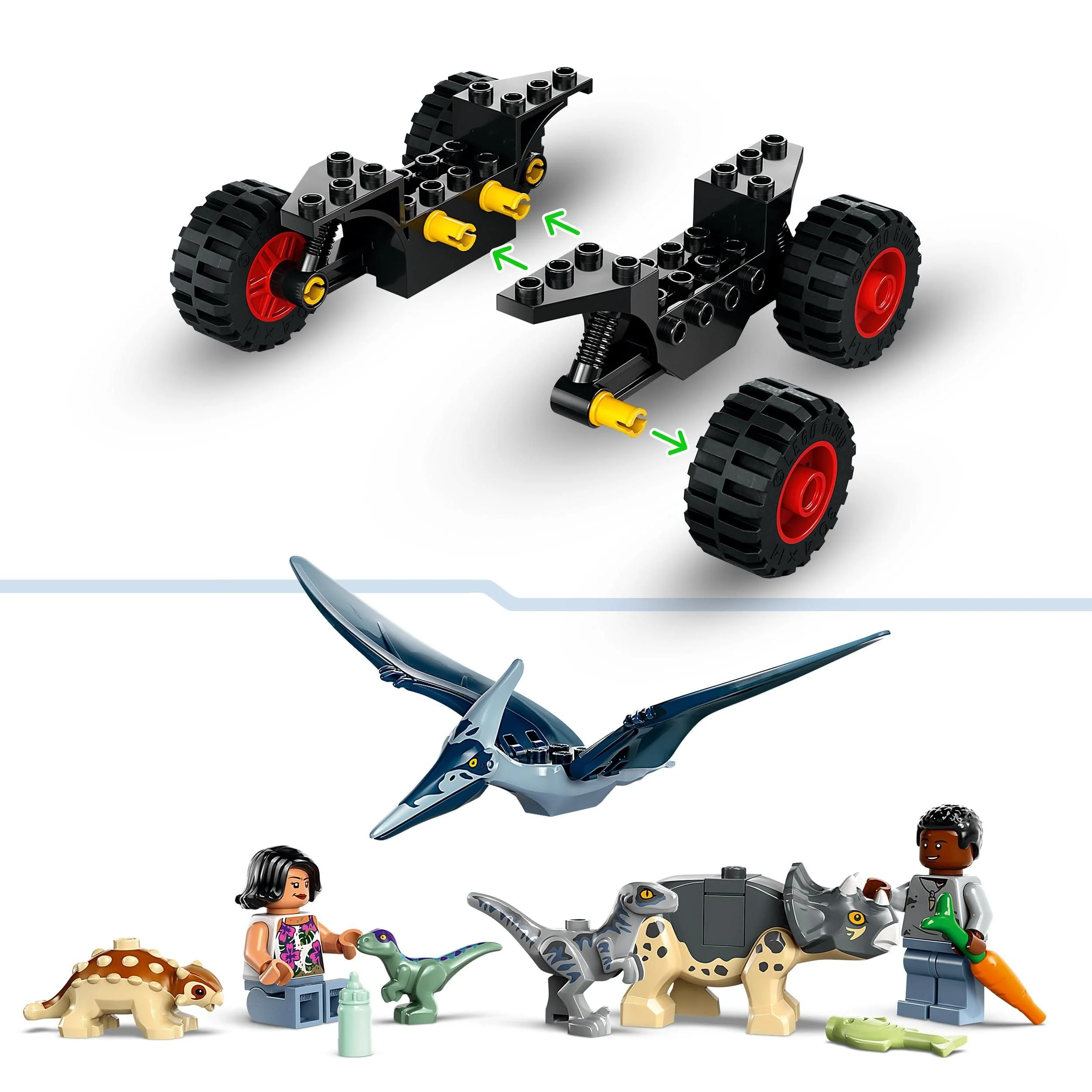 LEGO Jurassic World Rettungszentrum für Baby-Dinos, Set mit kleinen Dinosaurier-Figuren, darunter Triceratops, Ankylosaurus und Velociraptor, Geschenk zum Bauen für Jungs und Mädchen ab 4 Jahren 76963 - Image 8