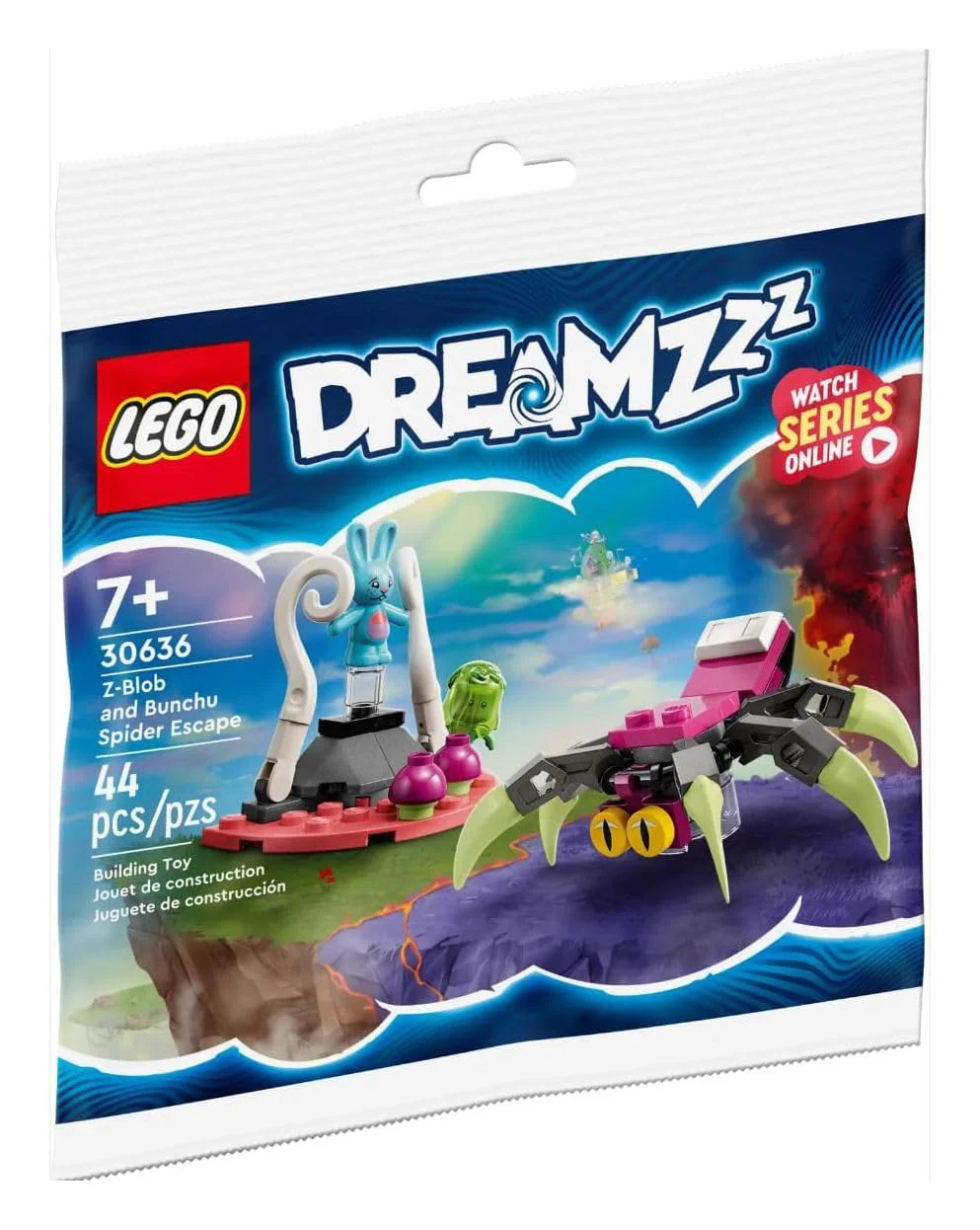 LEGO Konstruktionsspielzeug DREAMZzz Z-Blobs und Bunchus Flucht vor der Spinne