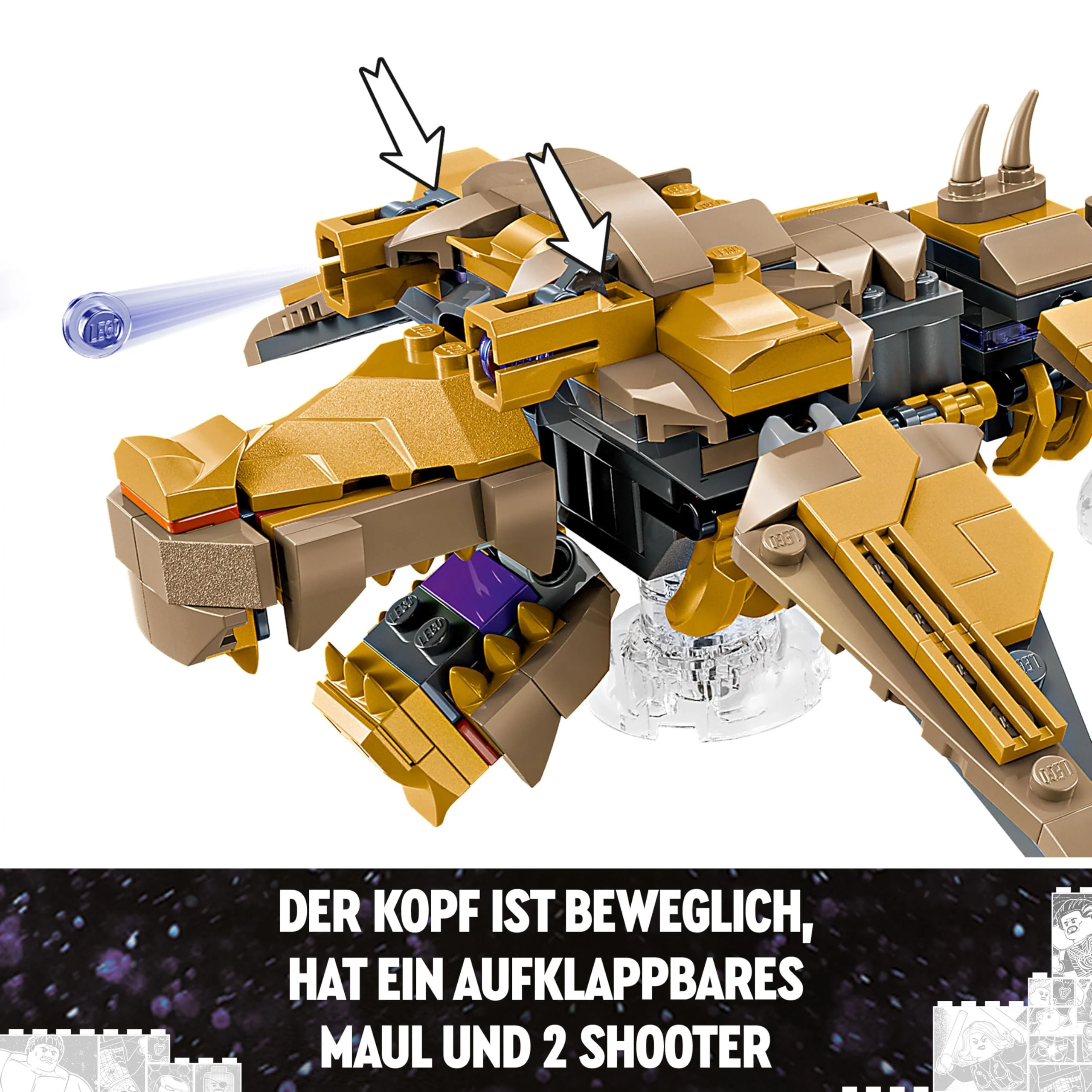 LEGO Marvel Avengers vs. Leviathan, Bauspielzeug, Set mit dem Hulk und den Minifiguren Captain America, Loki, Black Widow und Chitauri, Avengers-Spielset für Jungen und Mädchen ab 7 Jahren 76290 - Image 8