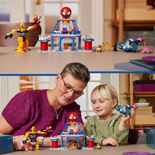LEGO Marvel Das Hauptquartier von Spideys Team, Spider-Man-Spielzeug mit Fahrzeug und Mech, Geschenk für Jungs und Mädchen ab 4 Jahren, die Fans der TV-Serie Spidey und Seine Super-Freunde sind 10794 - Image 4