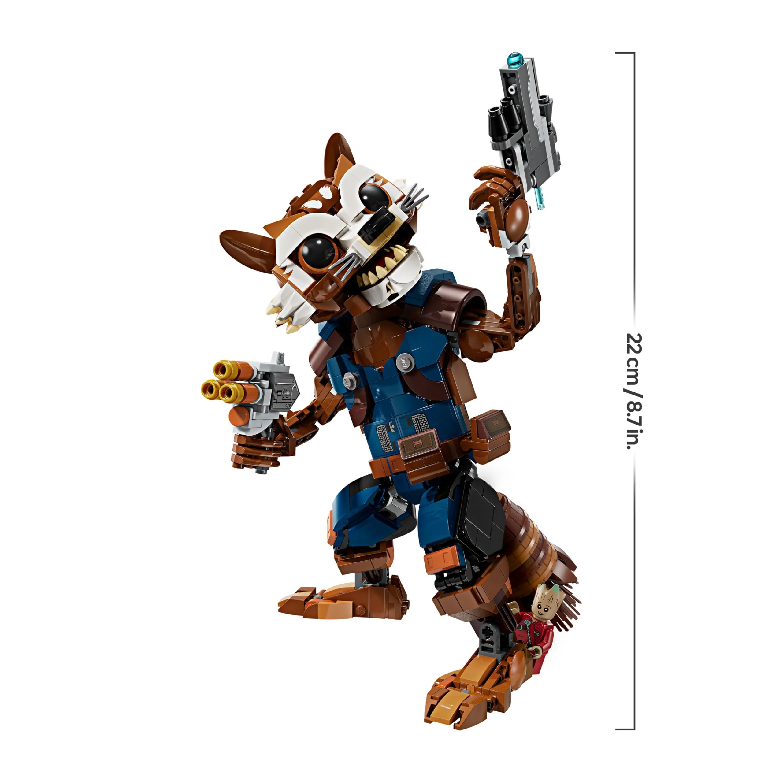 LEGO Marvel Rocket & Baby Groot, baubares Superhelden-Spielzeug für Kinder aus Marvel Studios' Guardians of The Galaxy, Figur für Rollenspiele, Geschenk für Jungs und Mädchen ab 10 Jahren 76282 - Image 5