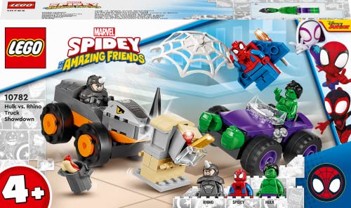 LEGO Marvel Spidey und Seine Super-Freunde Hulks und Rhinos Monster Truck-Duell, Spider-Man-Set, Superhelden-Spielzeug zum Bauen ab 4 Jahren 10782 - Image 7