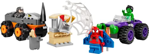 LEGO Marvel Spidey und Seine Super-Freunde Hulks und Rhinos Monster Truck-Duell, Spider-Man-Set, Superhelden-Spielzeug zum Bauen ab 4 Jahren 10782 - Image 8