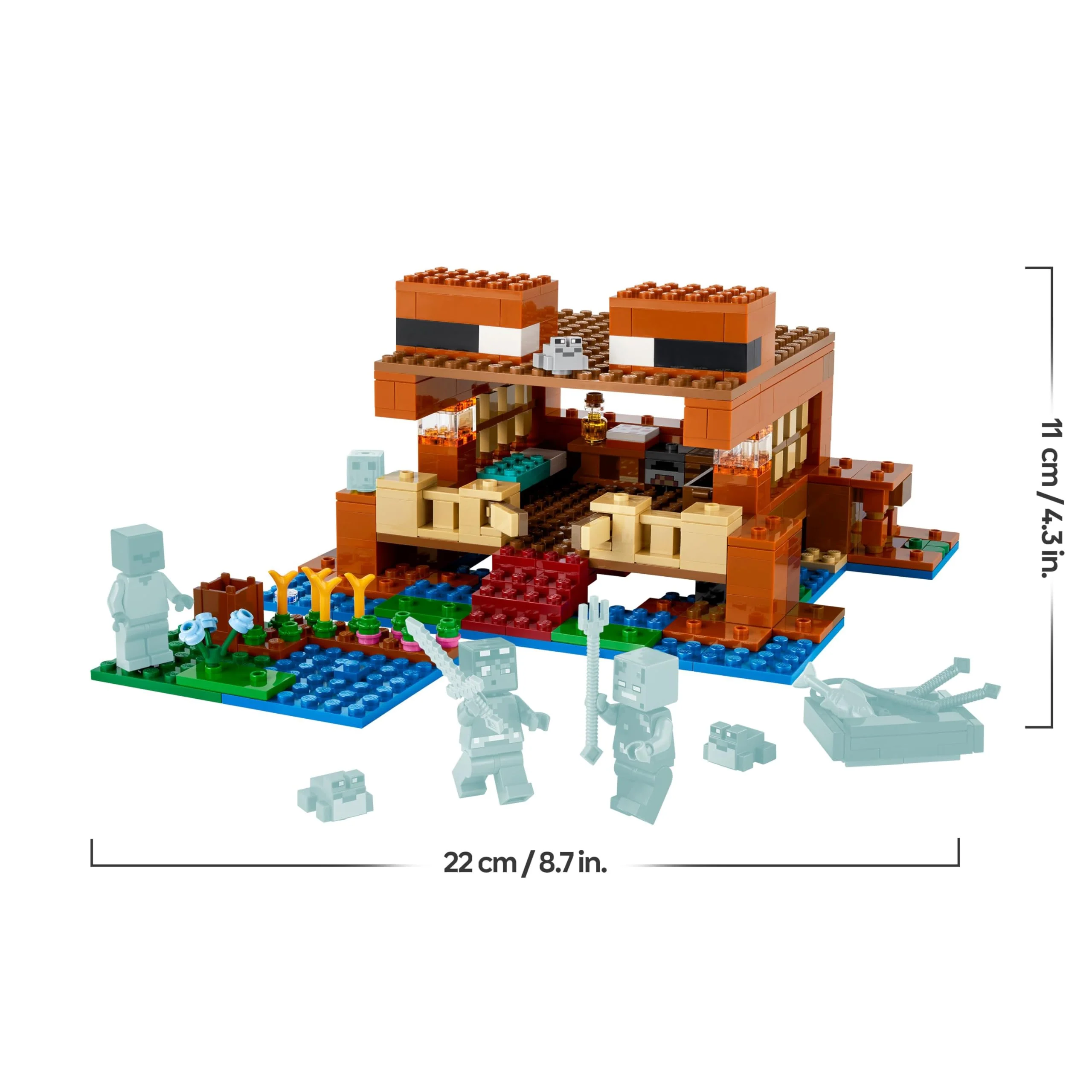 LEGO Minecraft Das Froschhaus - Spielzeug mit Boot, Tierfiguren & Zubehör - Gaming Spielset mit Ruderboot, Ofen, Kuchen und Honig - Gamer Geschenk für Jungen & Mädchen ab 8 Jahren - 21256 - Image 4