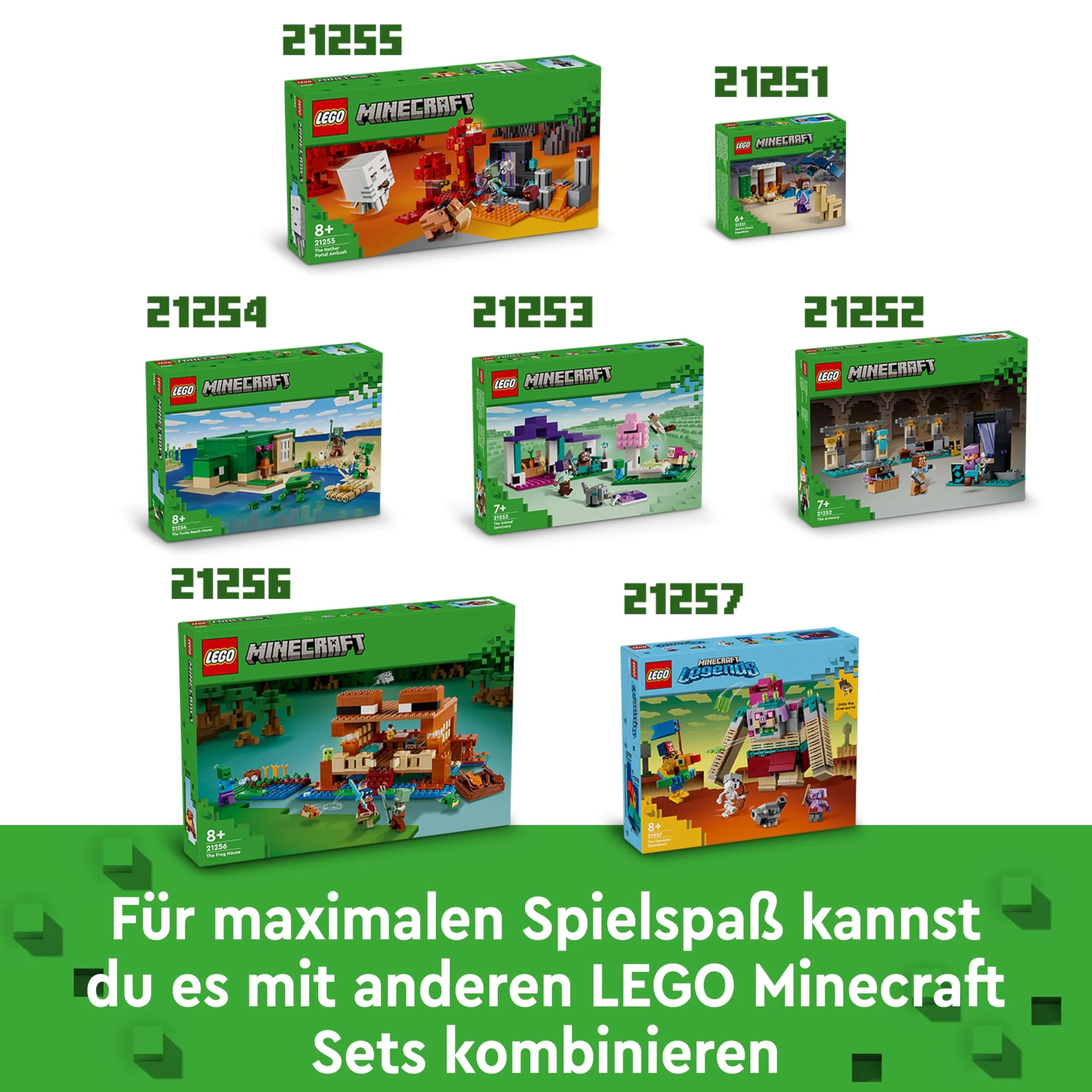 LEGO Minecraft Das Froschhaus - Spielzeug mit Boot, Tierfiguren & Zubehör - Gaming Spielset mit Ruderboot, Ofen, Kuchen und Honig - Gamer Geschenk für Jungen & Mädchen ab 8 Jahren - 21256 - Image 6