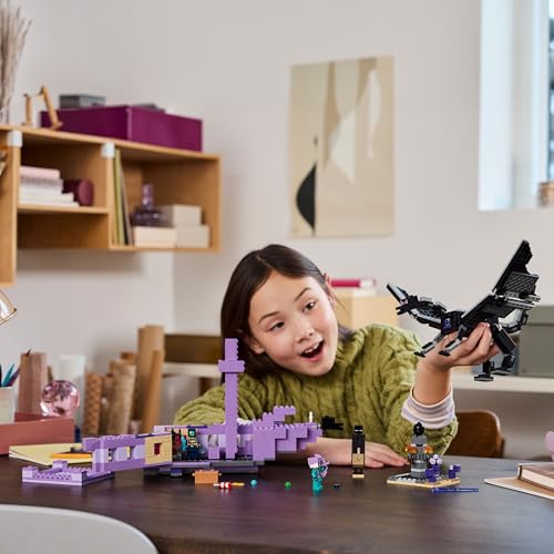 LEGO Minecraft Der Enderdrache und das Endschiff - Interaktives Spielzeug mit Boot, Drache und 3 Figuren, darunter EIN Enderman - Kreatives Gamer Geschenk für Jungen & Mädchen ab 8 Jahren - 21264 - Image 5