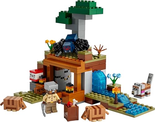 LEGO Minecraft Die Expedition zur Gürteltiermine - Interaktives Gamer Spielzeug mit Höhlenspinne- und Wolfsfiguren - TNT-Funktion - Gaming Geschenk für Jungen und Mädchen ab 8 Jahren - 21269 - Image 4