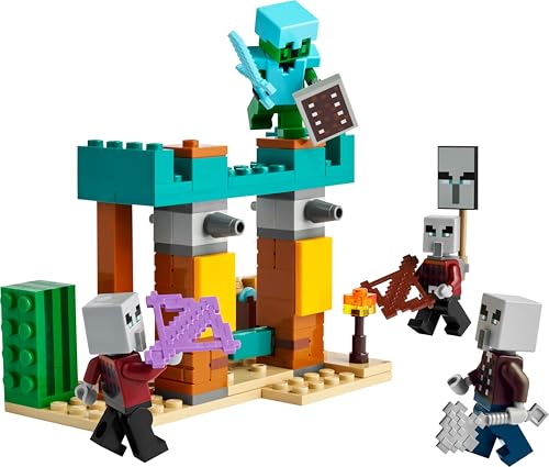 LEGO Minecraft Die Illager-Wüstenpatrouille - Gaming Spielzeug mit Figuren, darunter EIN Plünderer, EIN Vindikator und EIN Kaktusritter - Gamer Geschenk für Jungen und Mädchen ab 7 Jahren - 21267 - Image 4