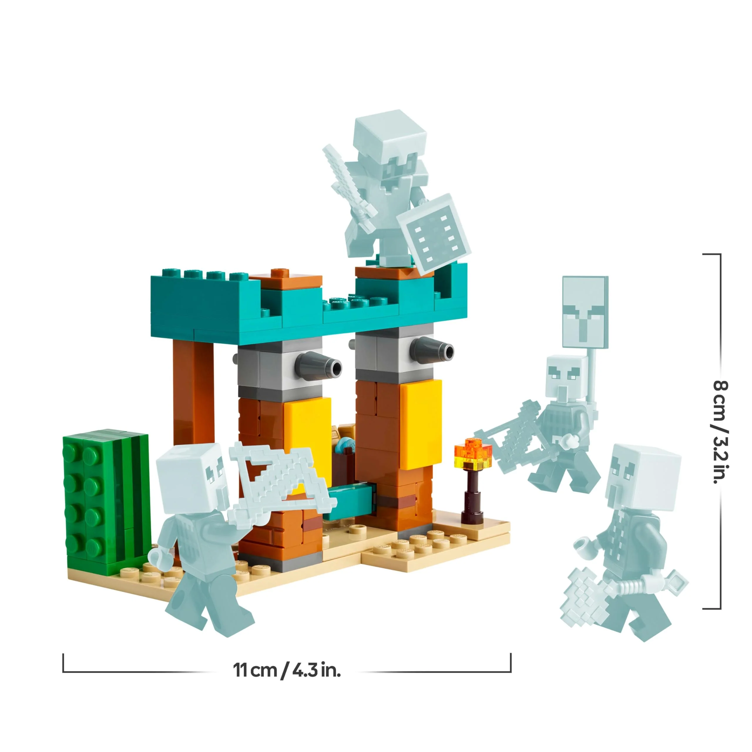 LEGO Minecraft Die Illager-Wüstenpatrouille - Gaming Spielzeug mit Figuren, darunter EIN Plünderer, EIN Vindikator und EIN Kaktusritter - Gamer Geschenk für Jungen und Mädchen ab 7 Jahren - 21267 - Image 6