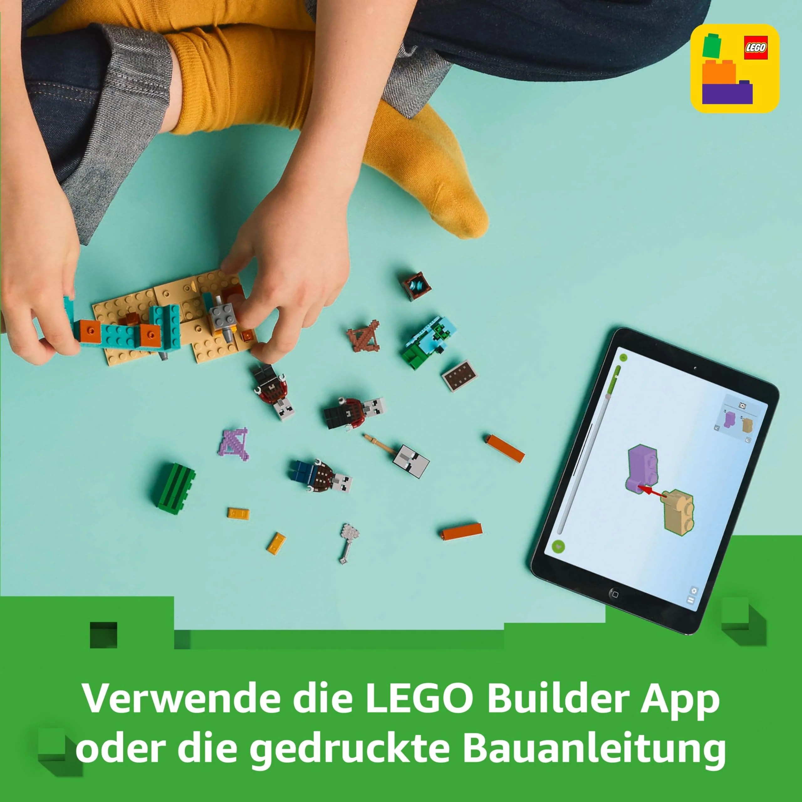 LEGO Minecraft Die Illager-Wüstenpatrouille - Gaming Spielzeug mit Figuren, darunter EIN Plünderer, EIN Vindikator und EIN Kaktusritter - Gamer Geschenk für Jungen und Mädchen ab 7 Jahren - 21267 - Image 9