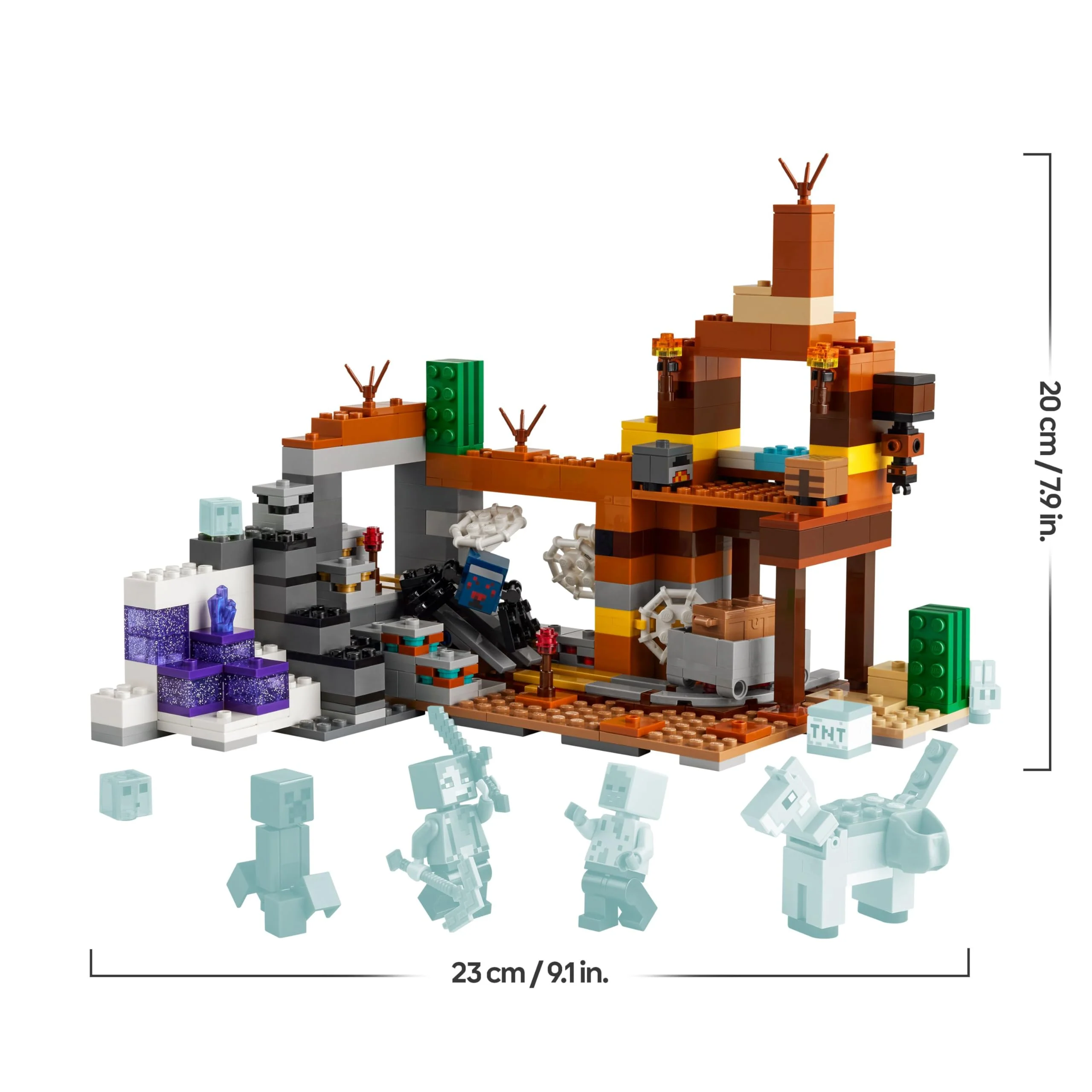 LEGO Minecraft Die Mine in den Badlands -Interaktives Spielzeug mit Forscher-, Creeper- und Spinnen Figuren sowie einer TNT-Explosionsfunktion - Gamer Geschenk für Jungen & Mädchen ab 8 Jahren - 21263 - Image 6
