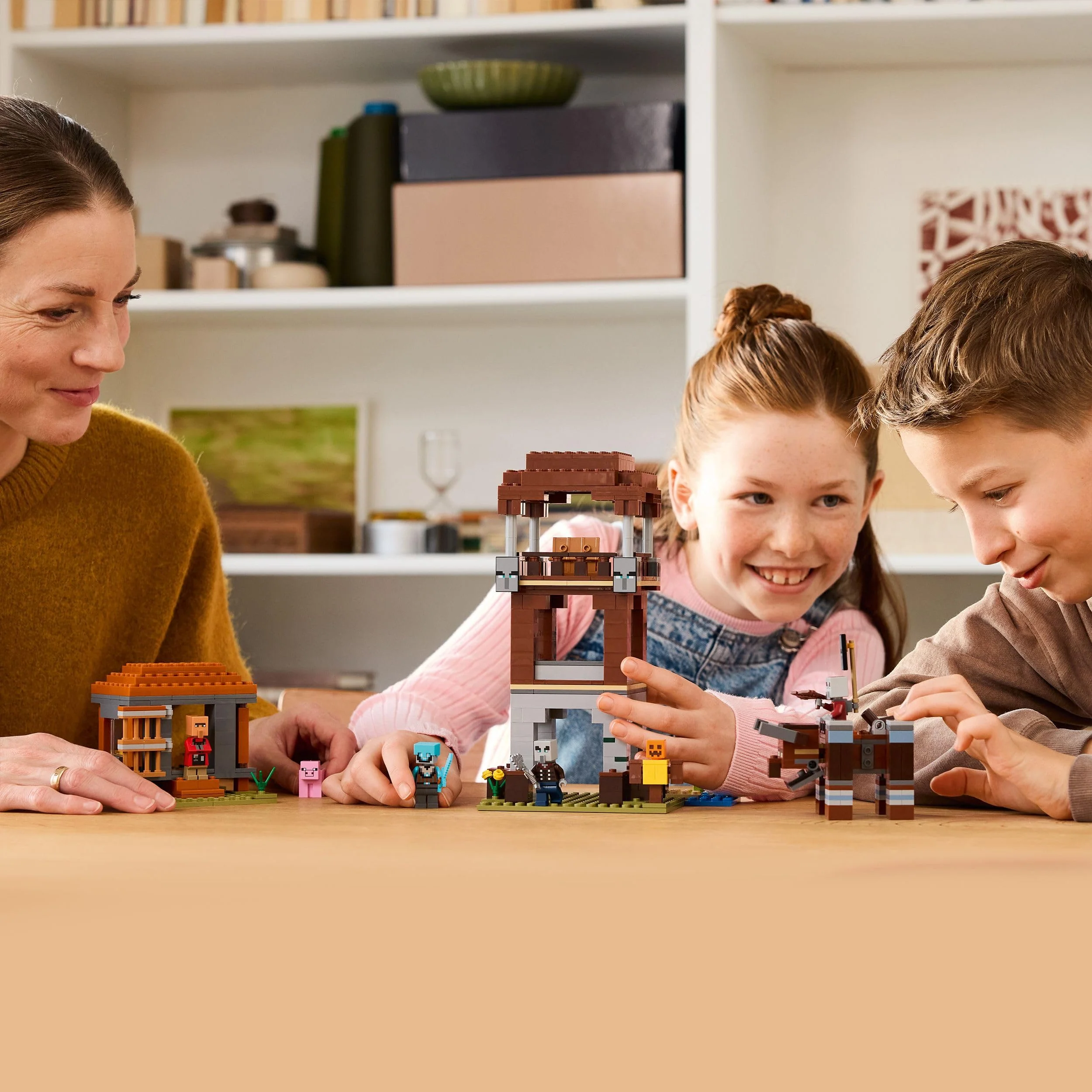 LEGO Minecraft EIN Verwüster am Plünderer-Außenposten - Gaming Spielzeug für Kinder - Minifigur mit Schnappkiefer Funktion und Dorf Festung - Gaming Geschenk für Jungen & Mädchen ab 8 Jahren - 21278 - Image 3