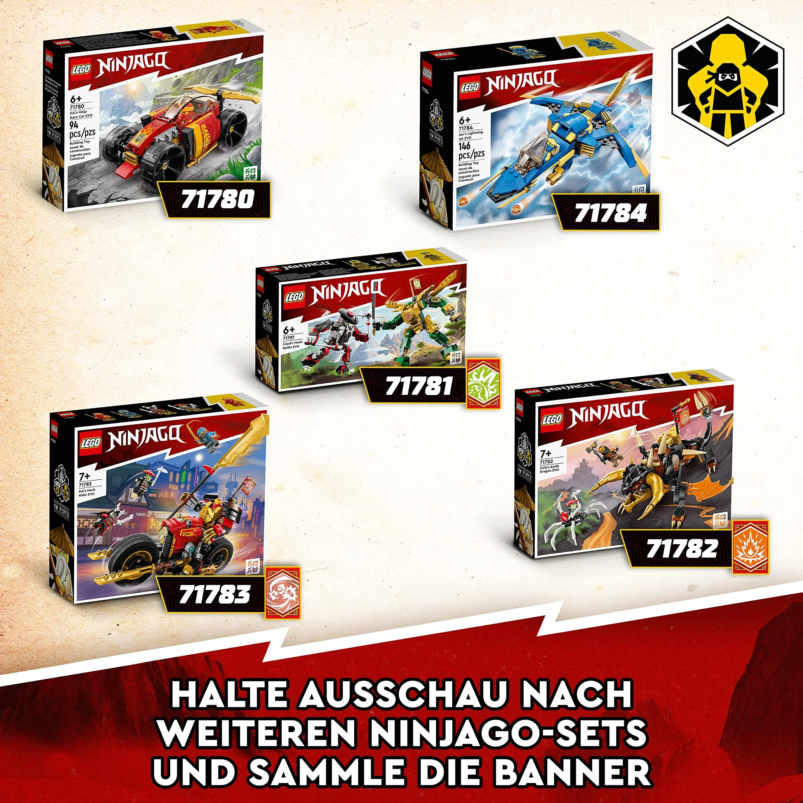 LEGO NINJAGO Coles Erddrache EVO, Spielzeug zum Sammeln mit aufrüstbarem Drachen & Skorpion-Figur sowie Minifiguren für Jungen und Mädchen 71782 - Image 3