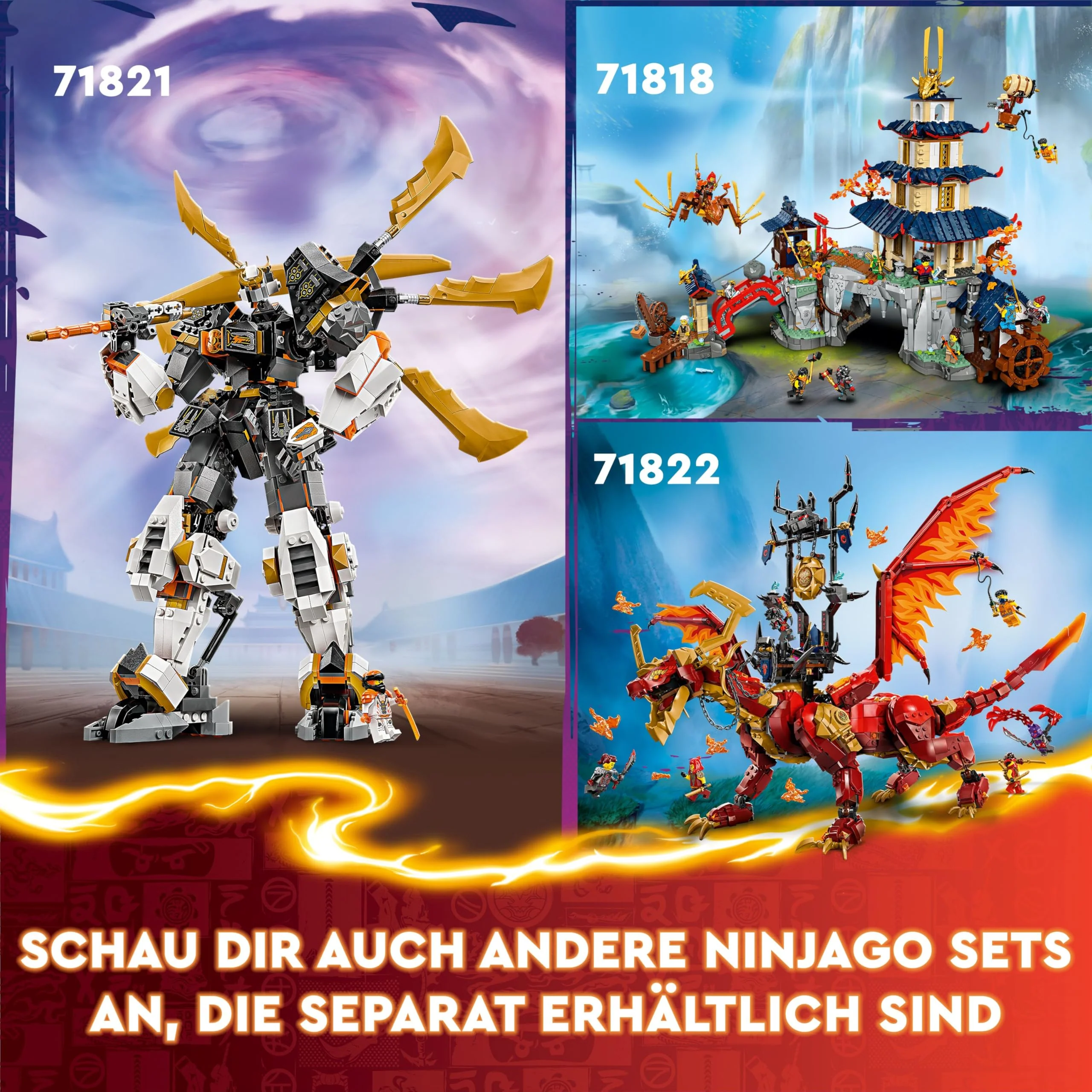 LEGO NINJAGO Coles Titandrachen-Mech, Abenteuer Spielzeug für Kinder, Ninja Spielset mit 1 Minifigur, Geburtstagsgeschenk für Jungen und Mädchen ab 12 Jahren, Fantasyspielset 71821 - Image 7