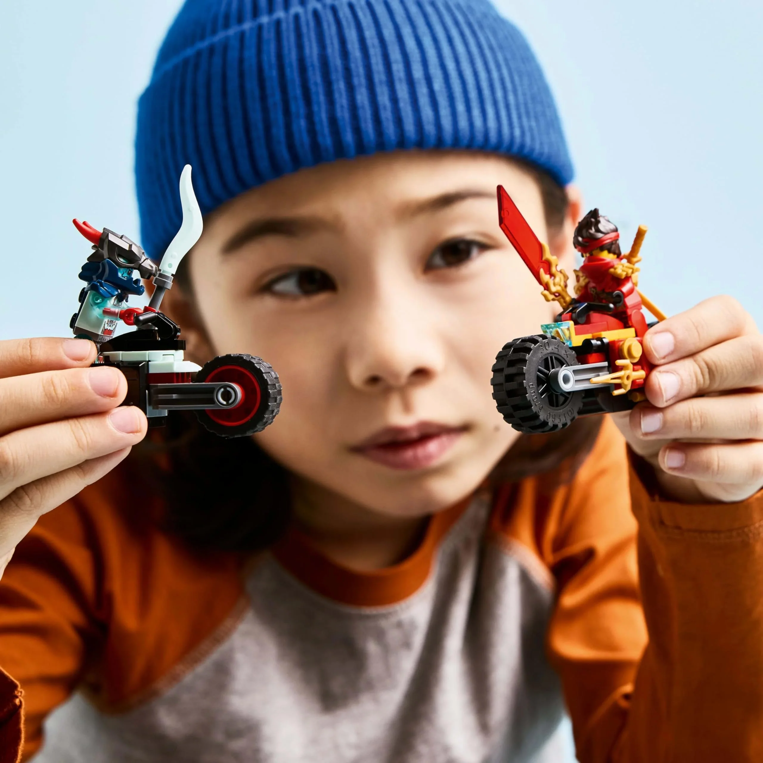 LEGO NINJAGO Kais Motorradrennen - Spielzeug mit 2 Ninja-Bikes und 2 Minifiguren - BAU- und Action-Set für Kinder - Kleines Geschenk für Jungen und Mädchen ab 6 Jahren - 71838 - Image 6