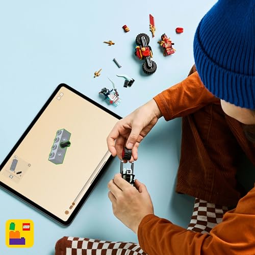 LEGO NINJAGO Kais Motorradrennen - Spielzeug mit 2 Ninja-Bikes und 2 Minifiguren - BAU- und Action-Set für Kinder - Kleines Geschenk für Jungen und Mädchen ab 6 Jahren - 71838 - Image 8