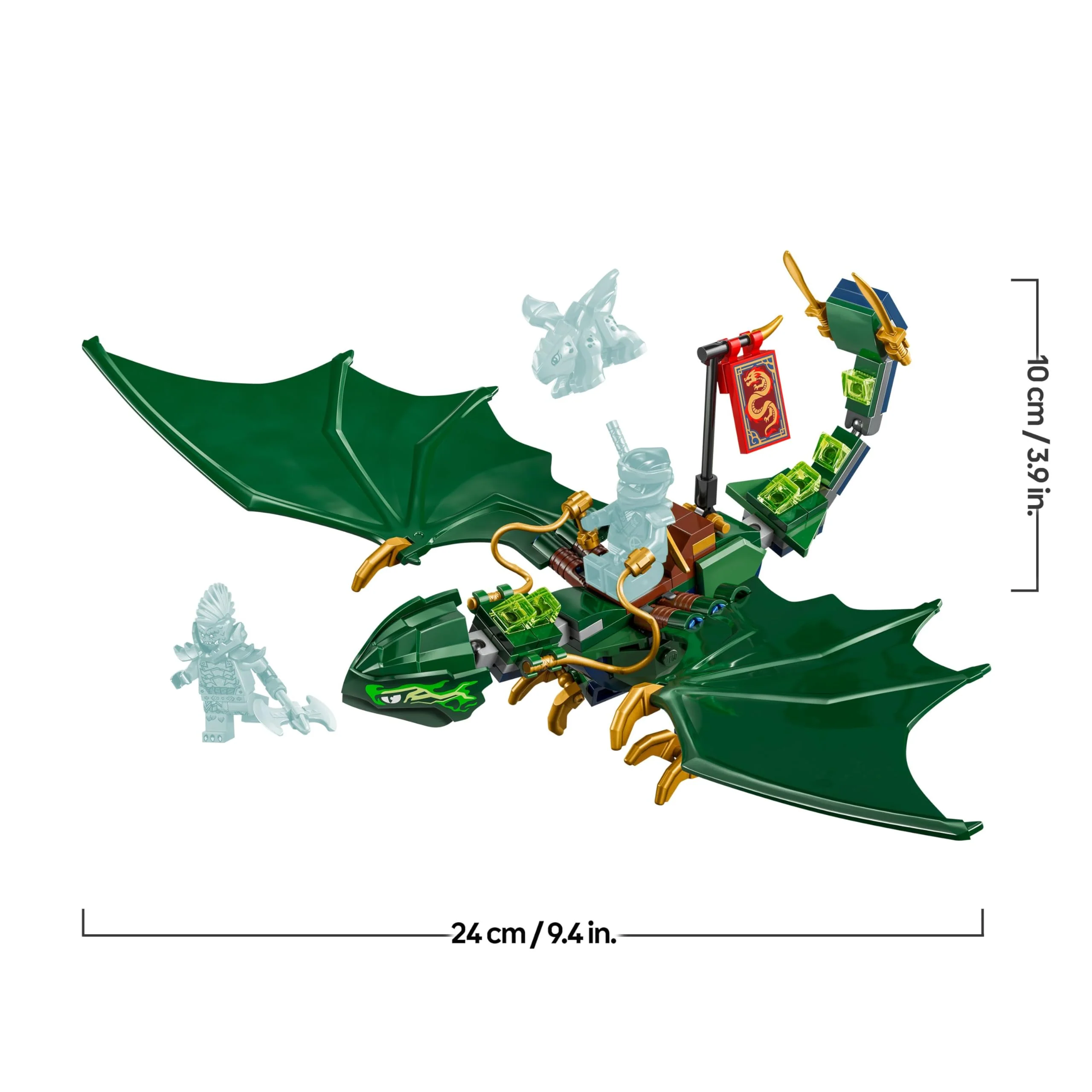 LEGO NINJAGO Lloyds grüner Walddrache - Spielzeug Drache mit 2 Minifiguren - Drachenfigur mit beweglichem Schwanz, Hals, Beine & Flügel - Geschenkidee für Jungen und Mädchen ab 6 Jahren 71829 - Image 5