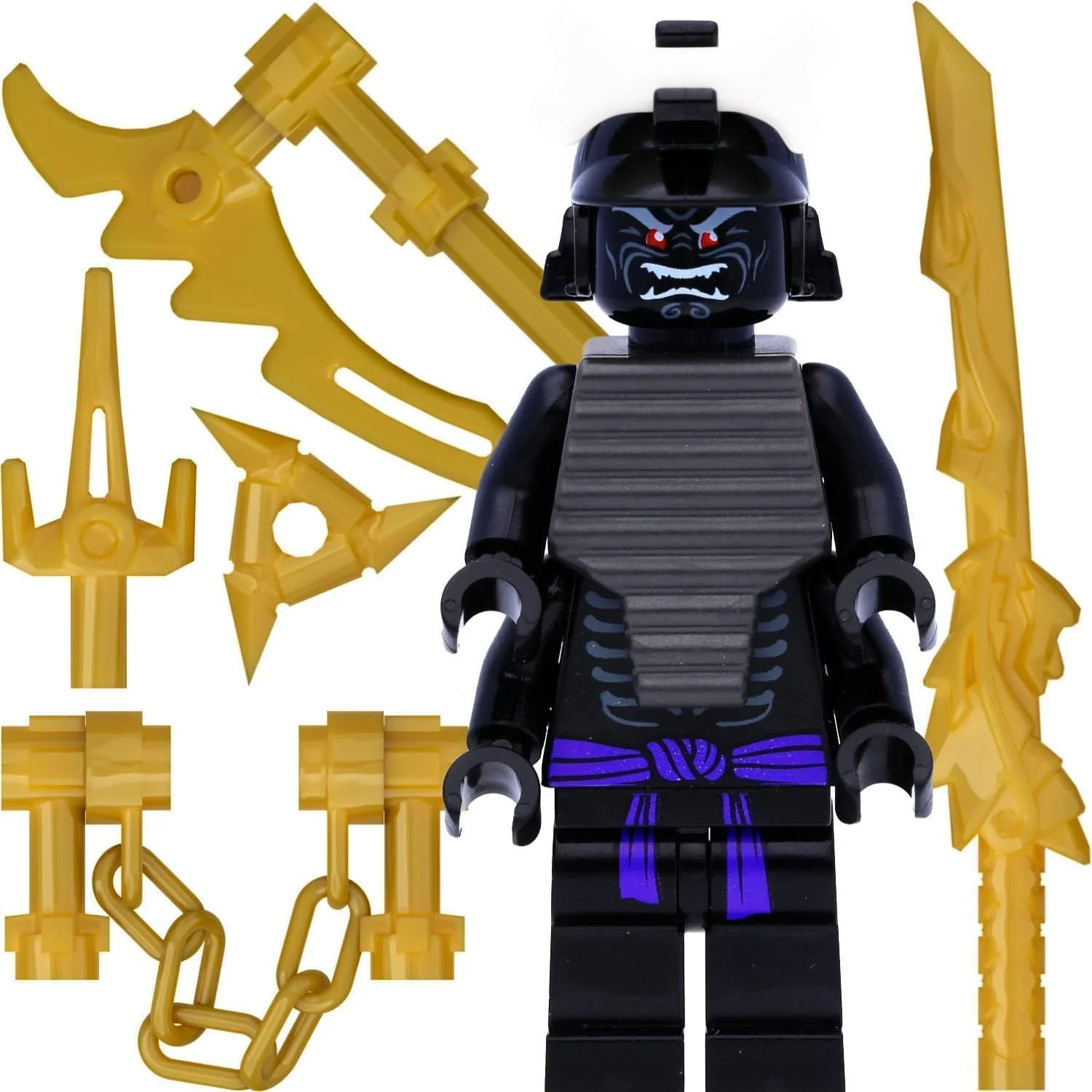 LEGO Ninjago Lord Garmadon 4 Arms and Gold Weapons