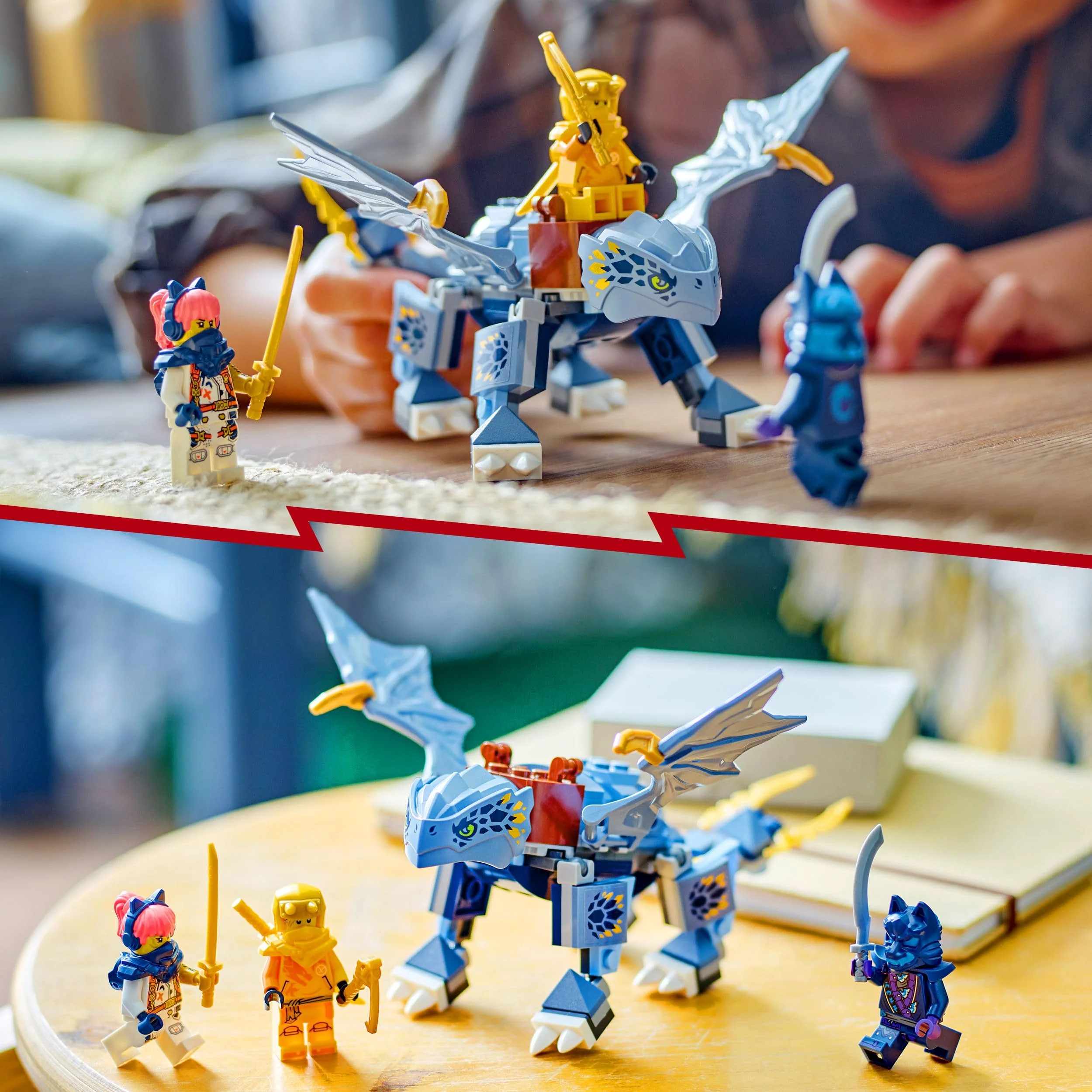 LEGO NINJAGO Riyu der Babydrache, Drachen-Spielzeug mit 3 Mini-Figuren, baubares Ninja-Spielzeug für 6-jährige Jungs und Mädchen, actionreiches Geschenk für Kinder 71810 - Image 7