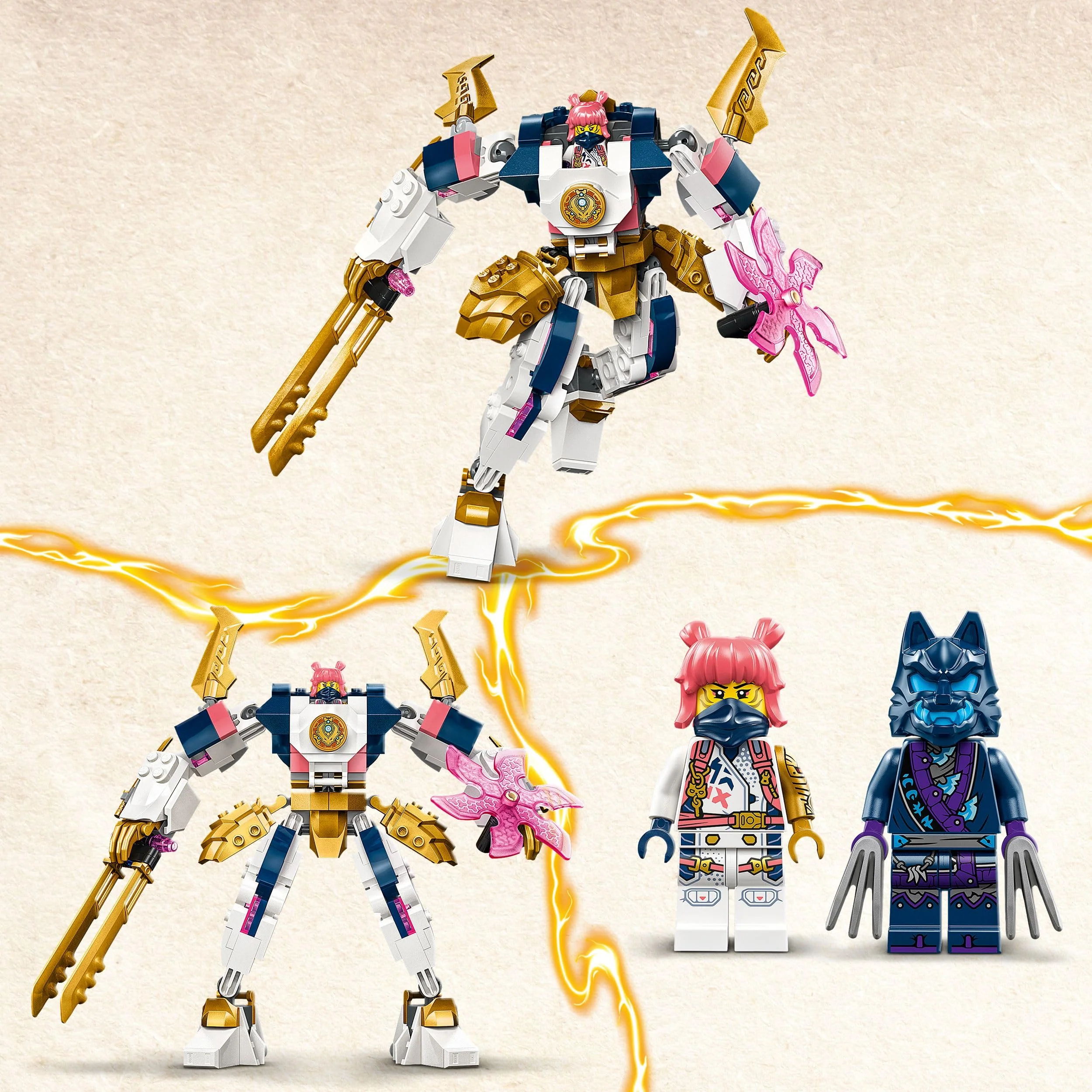 LEGO NINJAGO Soras Technikmech, Actionfiguren-Spielzeug für Kinder, Ninja-Set mit Figuren inkl. Sora, Mech zum Umgestalten, Geschenk für Jungs und Mädchen ab 7 Jahren 71807 - Image 11