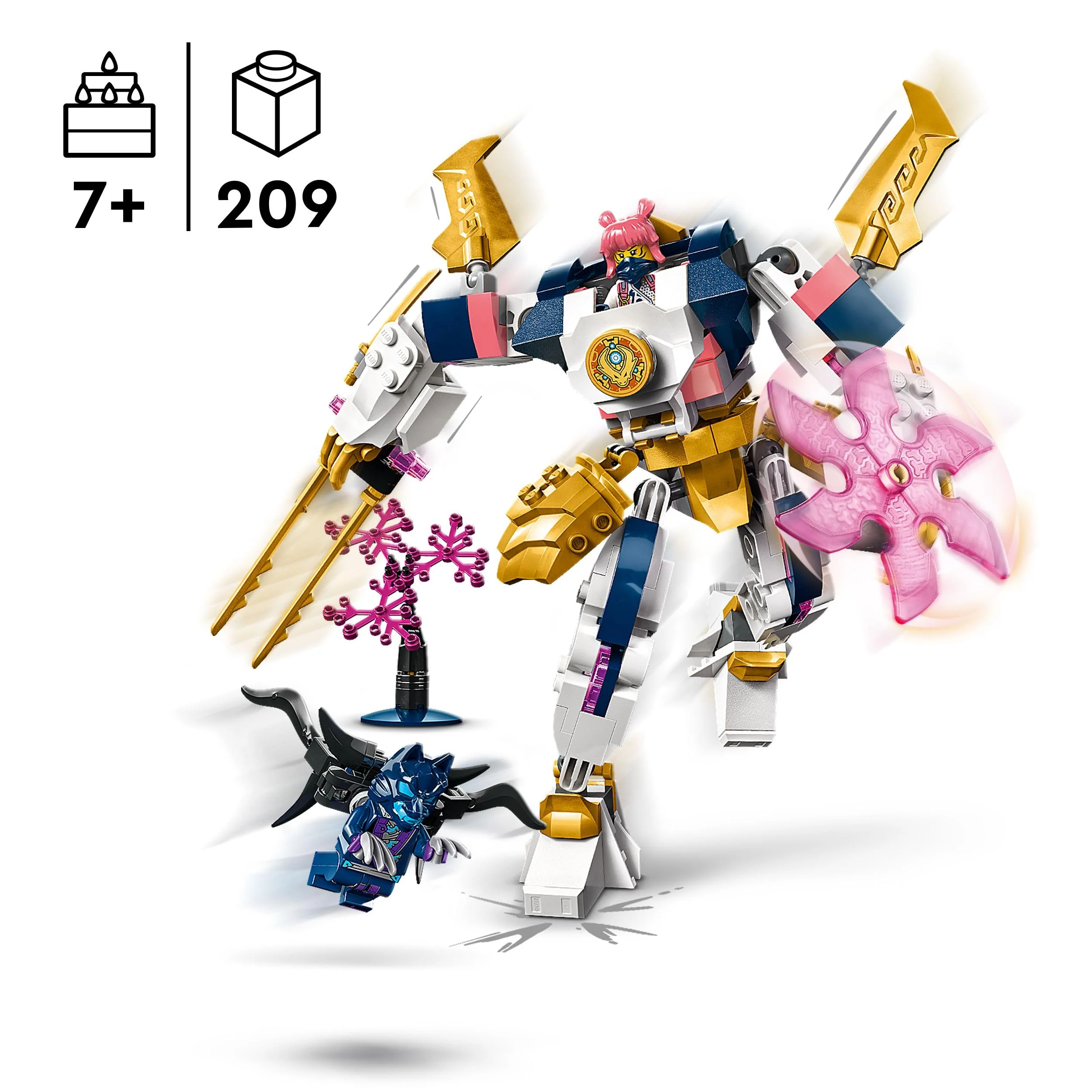 LEGO NINJAGO Soras Technikmech, Actionfiguren-Spielzeug für Kinder, Ninja-Set mit Figuren inkl. Sora, Mech zum Umgestalten, Geschenk für Jungs und Mädchen ab 7 Jahren 71807 - Image 12