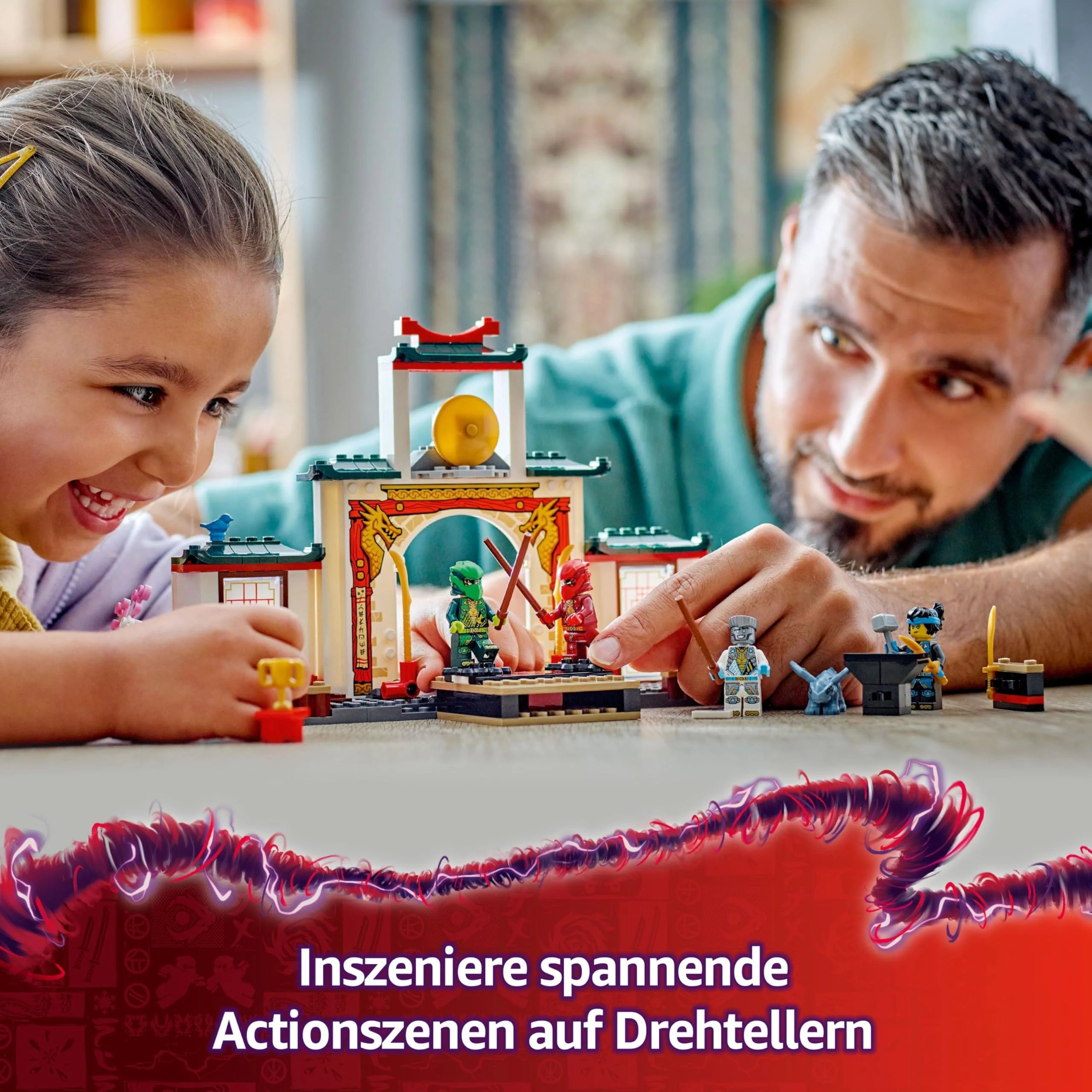 LEGO NINJAGO Spinjitzu-Tempel der Ninja - Spielset mit 4 Minifiguren und 1 Drachen Figur - Bauset - Weihnachts- oder Geburtstagsgeschenk für Jungen und Mädchen ab 4 Jahren 71831 - Image 10