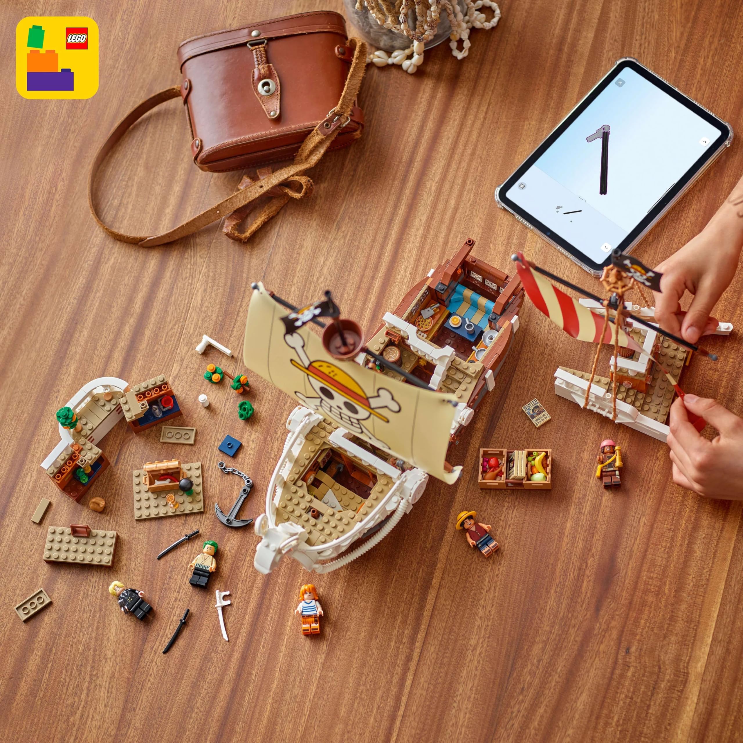 LEGO ONE Piece - Das Piratenschiff Flying Lamb (Going Merry) - Spielset mit 5 Minifiguren - inkl. Ruffy, Zoro & Nami - Spielzeug zum Bauen - Geschenk für Jungen, Mädchen & Fans ab 10 Jahren - 75639 - Image 4