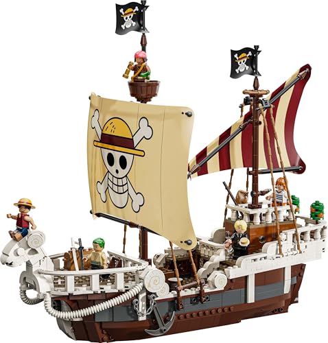 LEGO ONE Piece - Das Piratenschiff Flying Lamb (Going Merry) - Spielset mit 5 Minifiguren - inkl. Ruffy, Zoro & Nami - Spielzeug zum Bauen - Geschenk für Jungen, Mädchen & Fans ab 10 Jahren - 75639 - Image 9