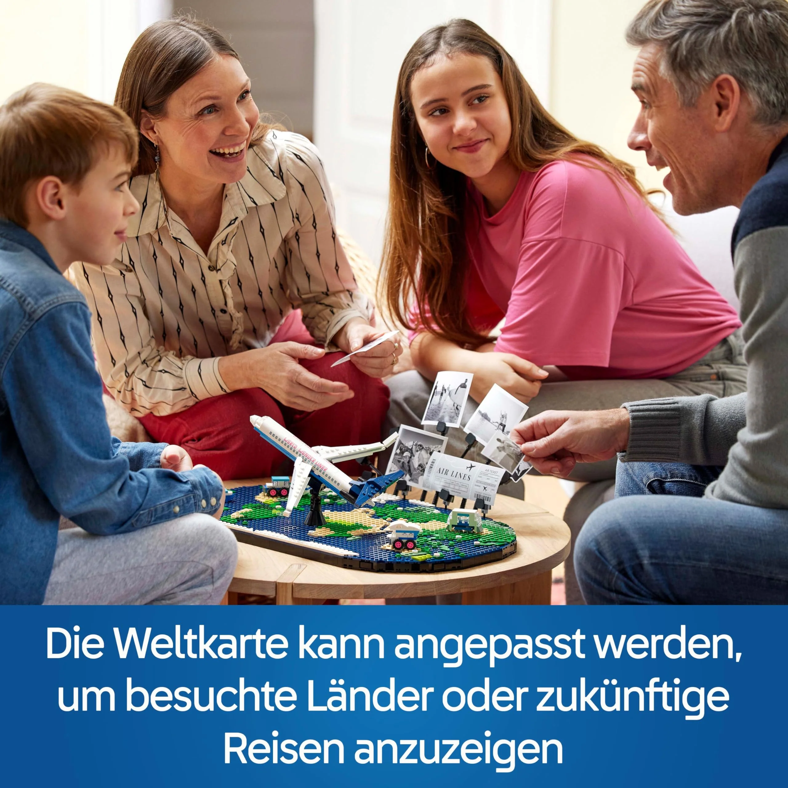 LEGO Reiseerinnerungen, Spielzeugweltkarte, BAU- und Spielset für Mädchen und Jungen, Geschenk für Familien, die Abenteuer und Reisen lieben, kreative Aktivität, Sammlerstück 41838 - Image 8
