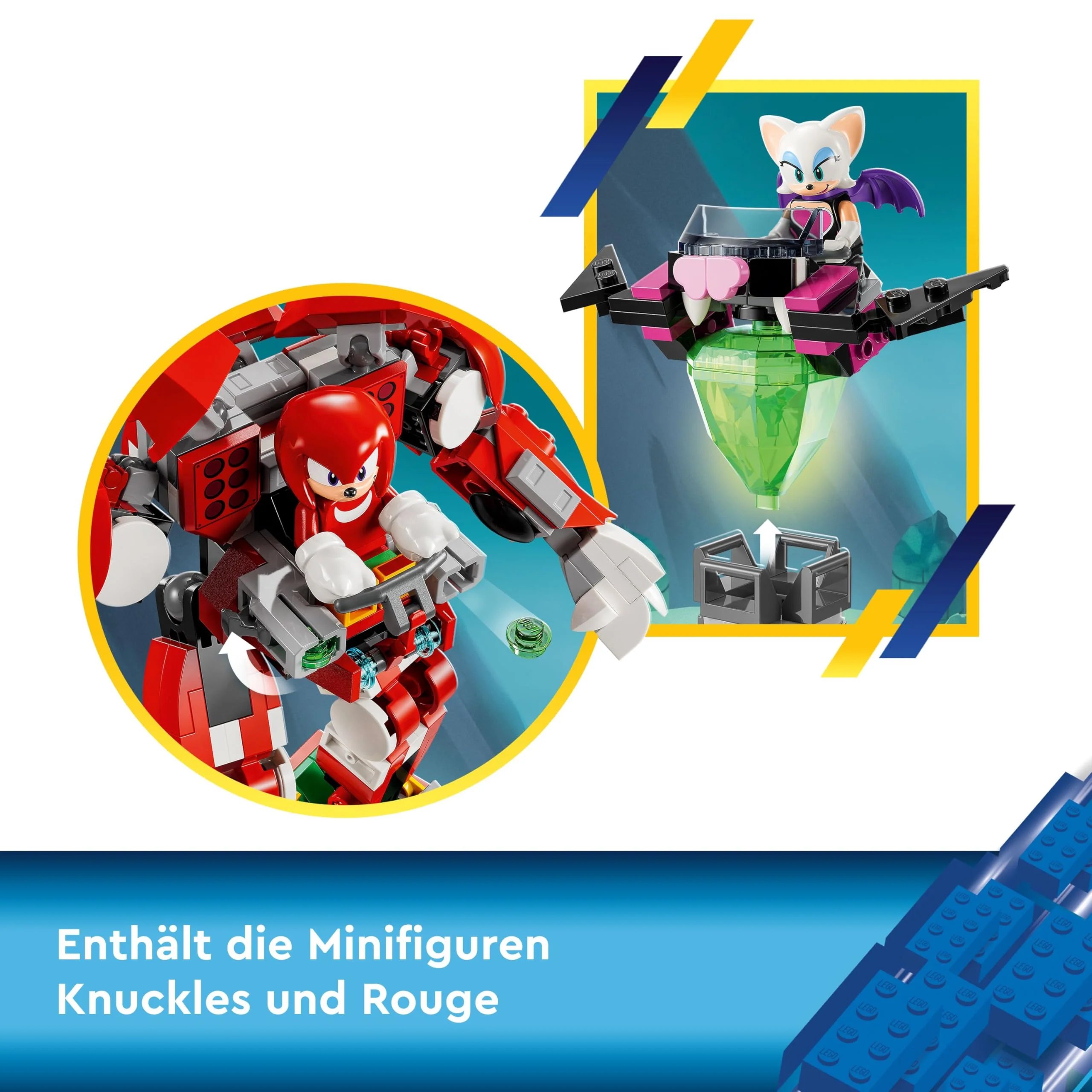 LEGO Sonic The Hedgehog Knuckles‘ Wächter-Mech, Actionfigur-Spielzeug für Jungen und Mädchen ab 8 Jahren, mit Master Emerald und weiteren Figuren aus dem Videospiel, Geschenk-Idee für Kinder 76996 - Image 8