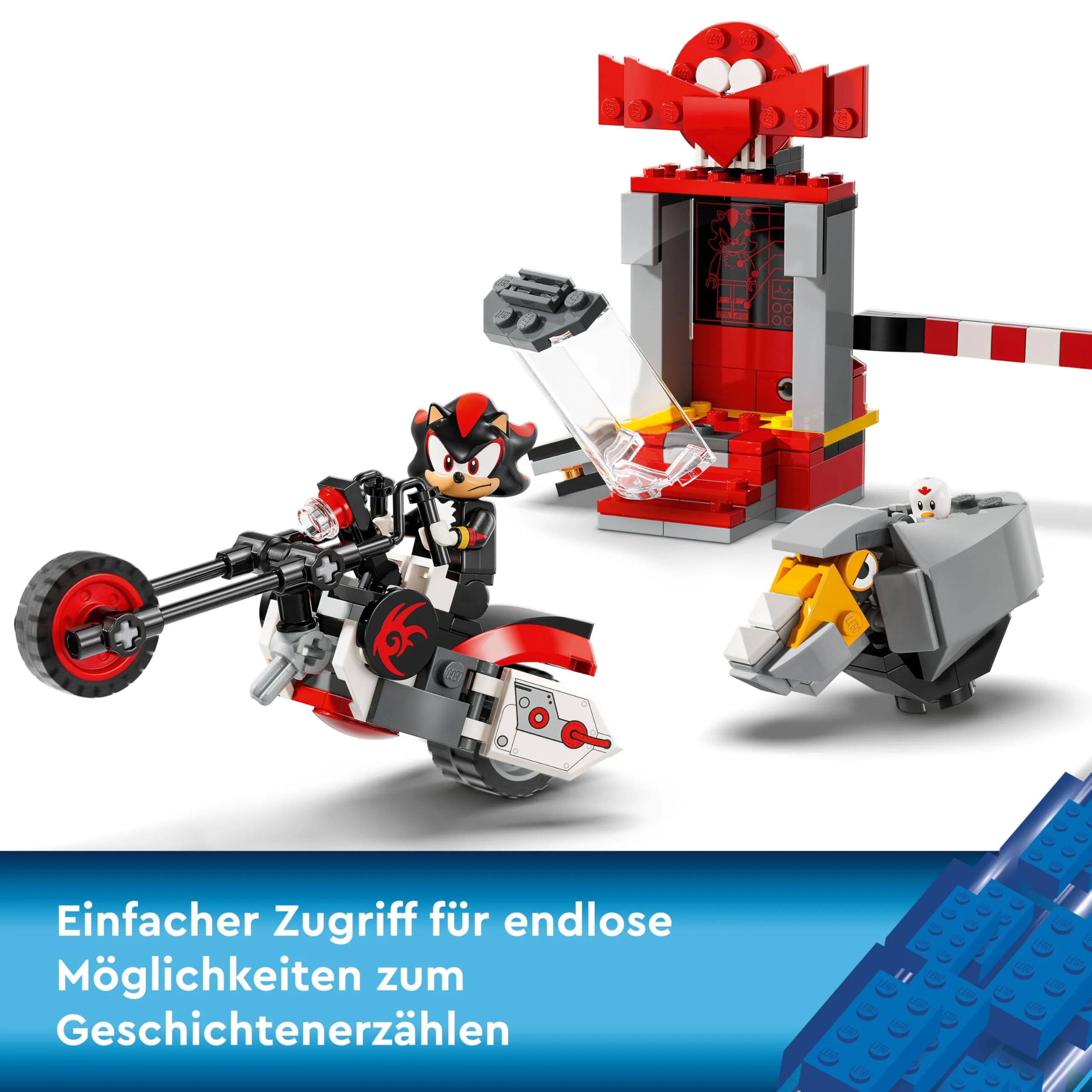 LEGO Sonic The Hedgehog Shadow The Hedgehog Flucht, Set mit Motorrad-Spielzeug und Figuren aus dem Videospiel, Geschenk für Gamer und Fans ab 8 Jahren, Fanartikel für Jungs und Mädchen 76995 - Image 8