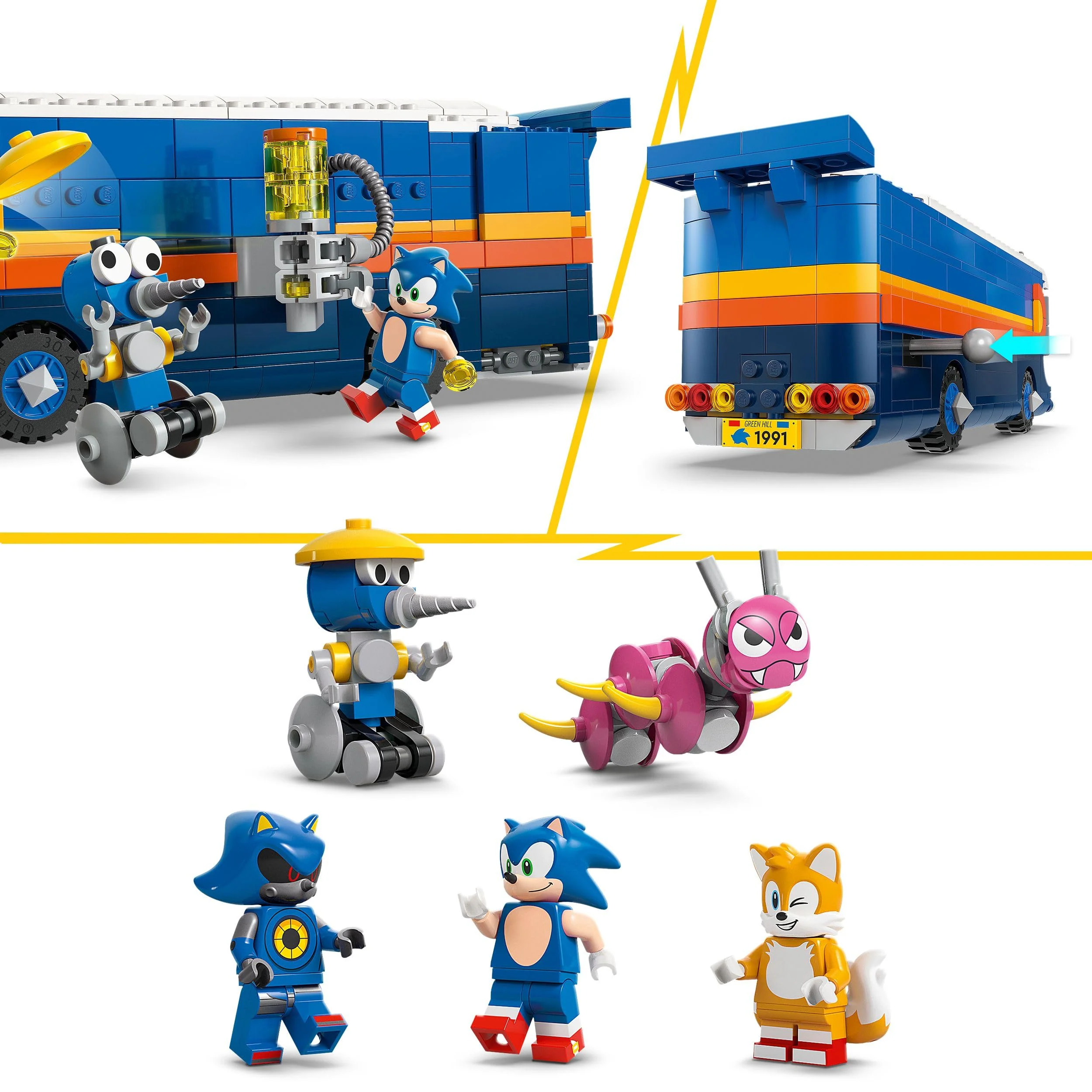 LEGO Sonic The Hedgehog Team Sonics Kommando-Truck - Interaktives Spielzeug mit ATV-Auto und 5 Minifiguren mit Tails - Kreatives Geschenk für Jungen, Mädchen und Gamer Fans ab 8 Jahren - 77006 - Image 6