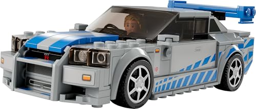 LEGO Speed Champions 2 Fast 2 Furious Nissan Skyline GT-R (R34) Rennwagen Spielzeug zum Bauen, 2023 Modell Auto-Bausatz mit Brian O'Conner Figur 76917 - Image 3
