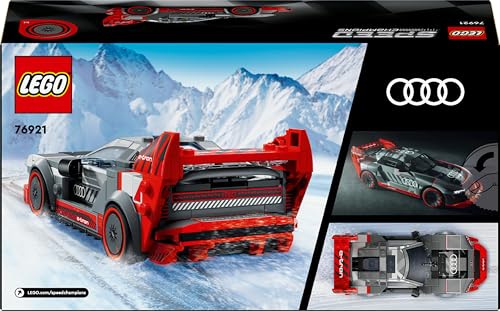LEGO Speed Champions Audi S1 e-tron Quattro Rennwagen Set mit Auto-Spielzeug zum Bauen, Spielen und Ausstellen, Modellauto für Kinder, Geschenk für 9-jährige Jungs und Mädchen 76921 - Image 2