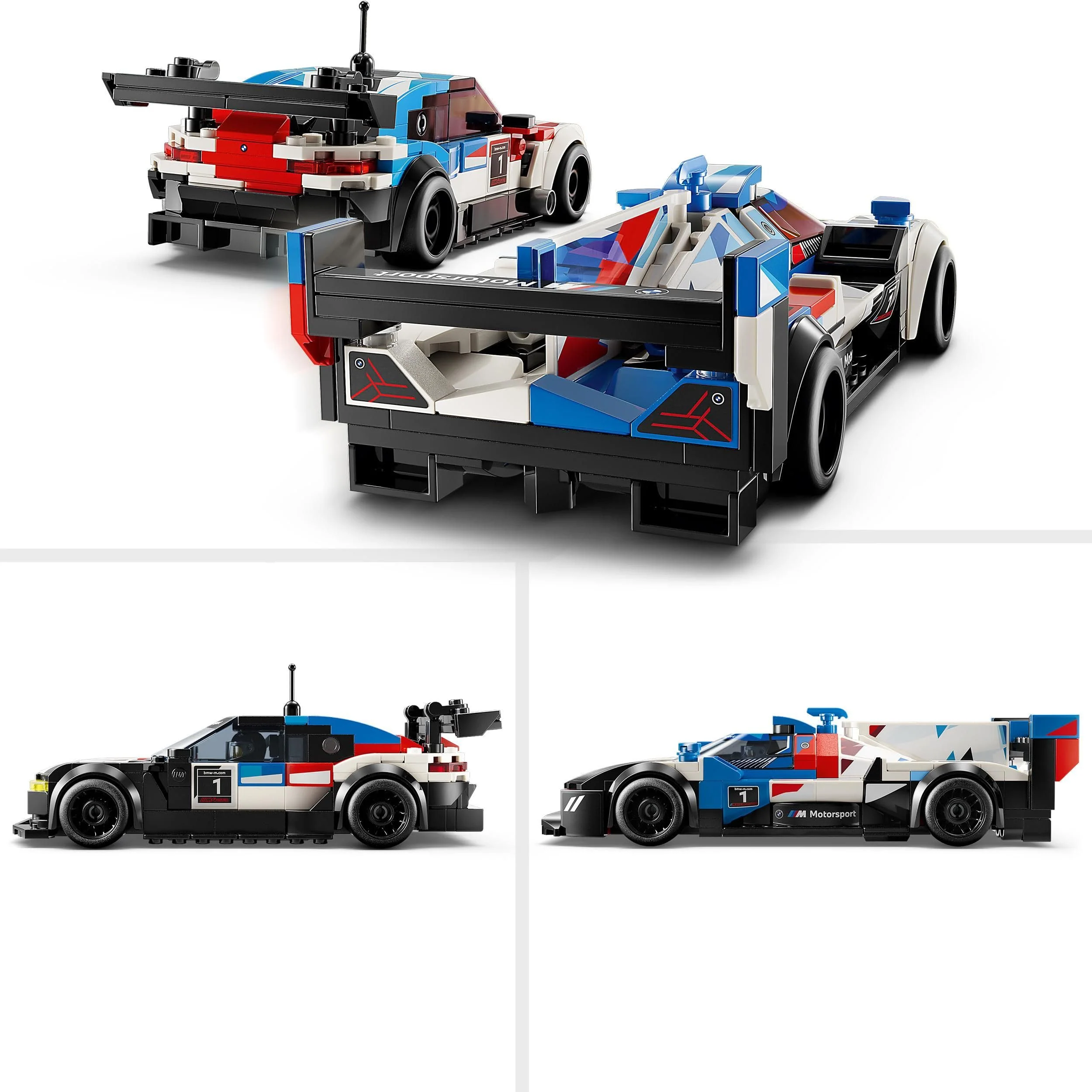 LEGO Speed Champions BMW M4 GT3 & BMW M Hybrid V8 Rennwagen Auto Spielzeug mit 2 baubaren Modellautos und 2 Rennfahrer-Minifiguren, Geschenk für Jungs, Mädchen ab 9 Jahren, Modellauto 76922 - Image 9
