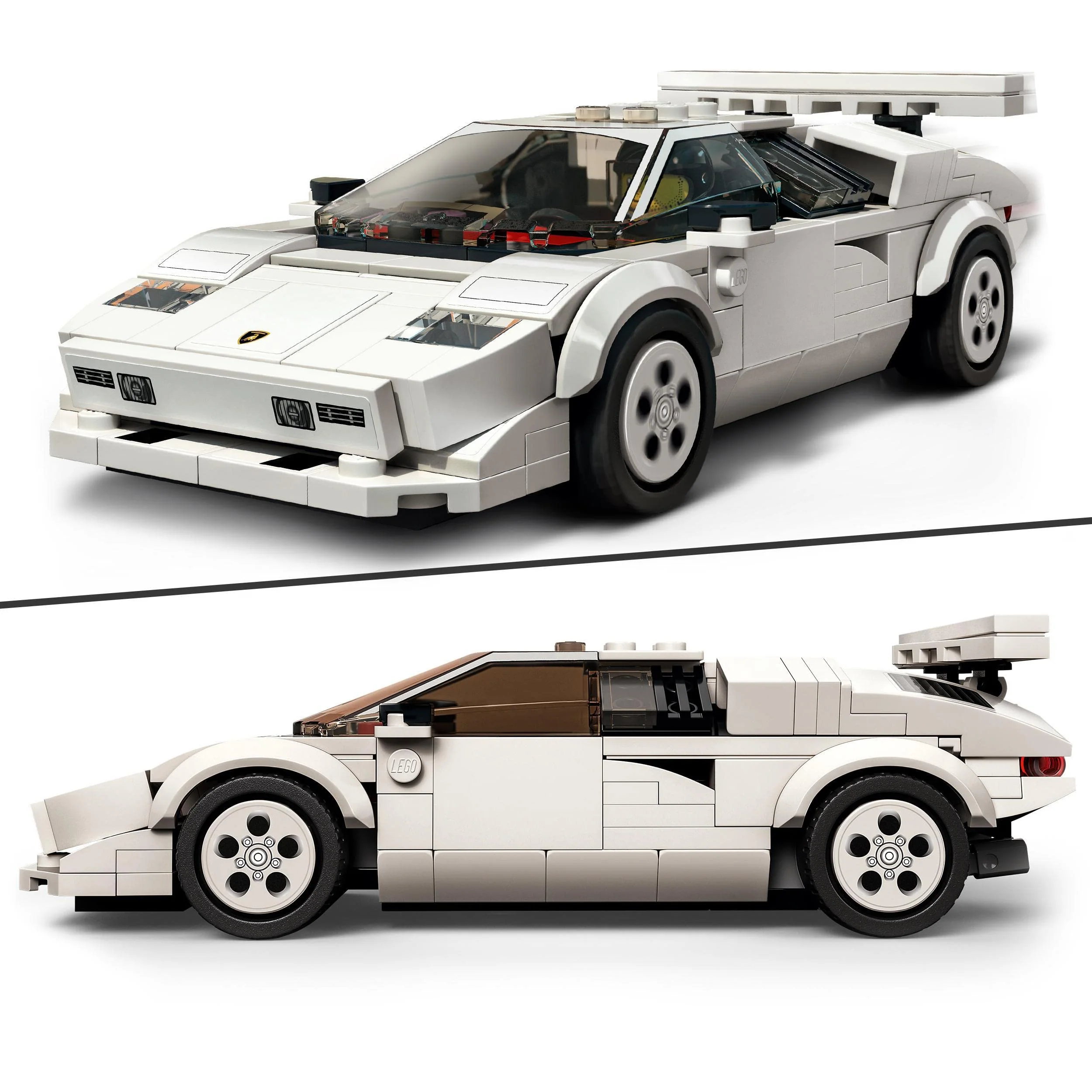 LEGO Speed Champions Lamborghini Countach Bausatz für Modellauto, Auto-Spielzeug mit Cockpit für 2 Figuren, Rennauto als Geschenk für Kinder, Jungen und Mädchen ab 8 Jahre, 2022 Kollektion 76908 - Image 7