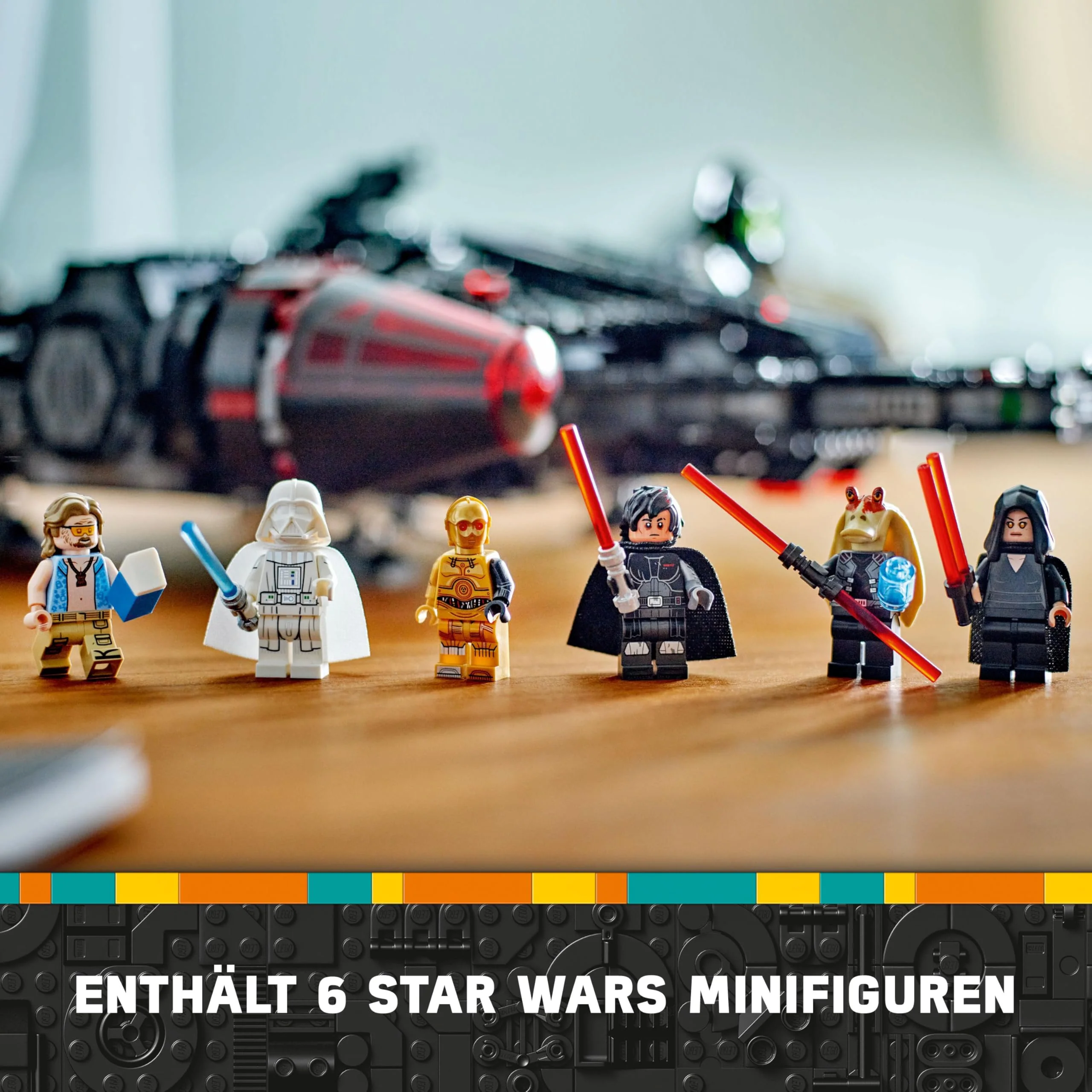 LEGO Star Wars 75389 Der Dunkle Falke – Spielzeug zum Ausstellen mit federbetriebenen Shootern, Kanonen und 6 Minifiguren, darunter C-3PO – Geschenk für Jungen ab 10 Jahren und Erwachsene - Image 7