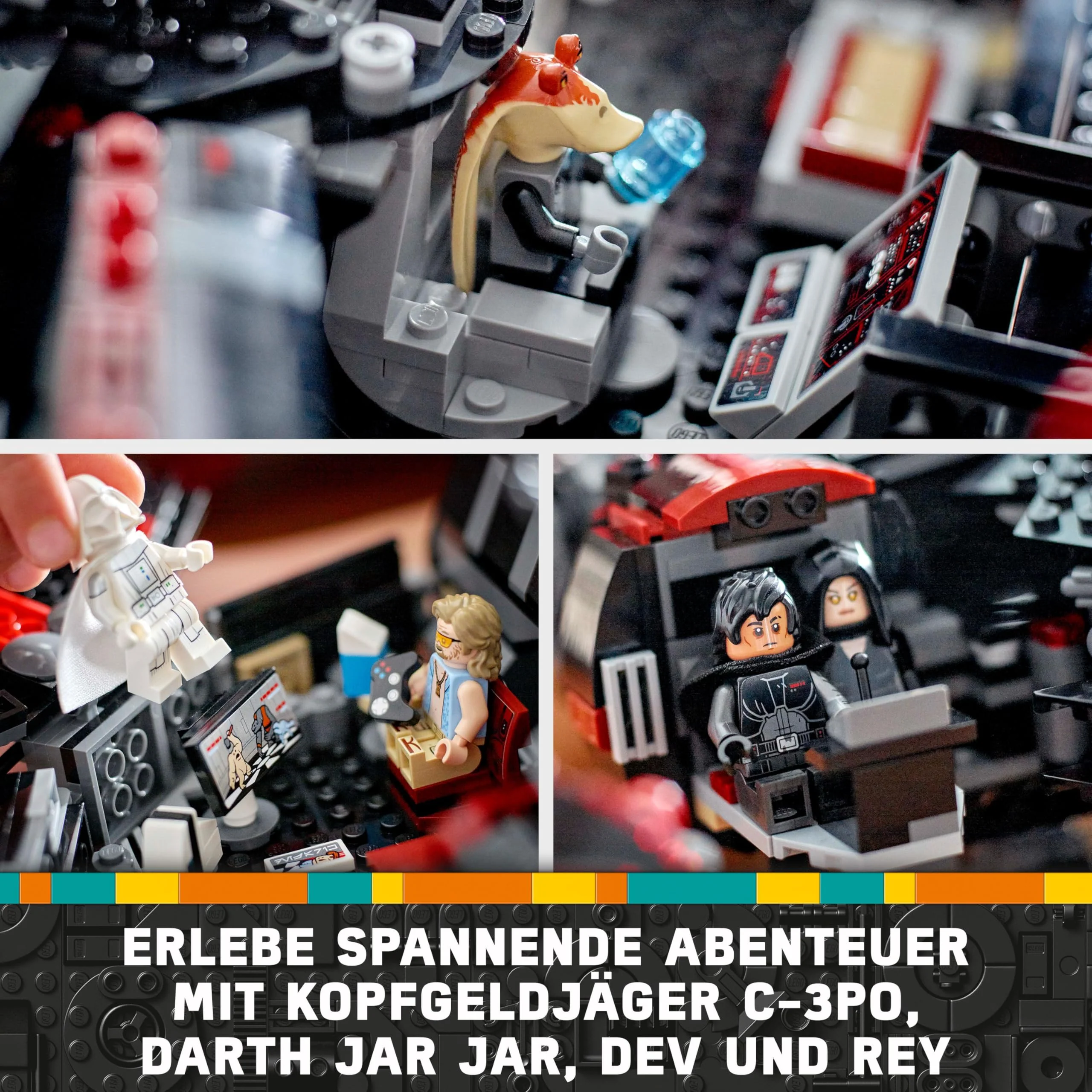 LEGO Star Wars 75389 Der Dunkle Falke – Spielzeug zum Ausstellen mit federbetriebenen Shootern, Kanonen und 6 Minifiguren, darunter C-3PO – Geschenk für Jungen ab 10 Jahren und Erwachsene - Image 8