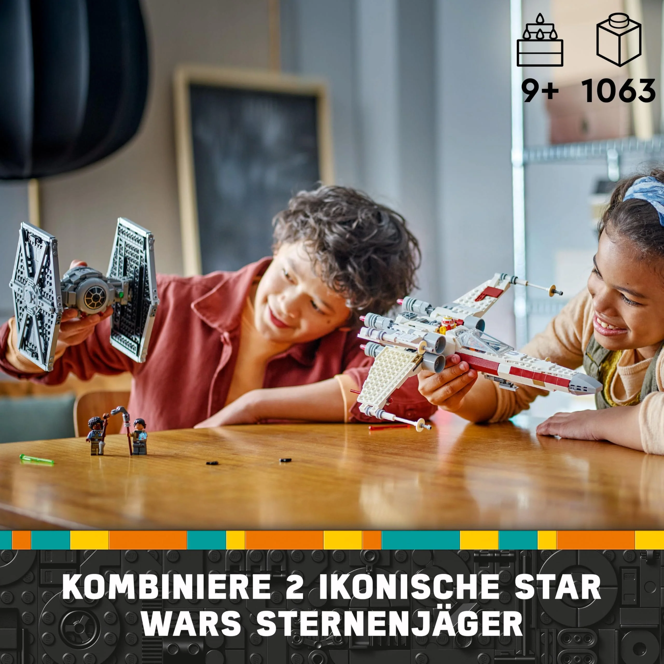 LEGO Star Wars 75393 Mashup aus TIE Fighter & X-Wing– Spielzeug mit 2 Raumschiffen, 4 Minifiguren und Droidenfigur, kreatives Geschenk für Jungs ab 9 Jahren und Fans - Image 11