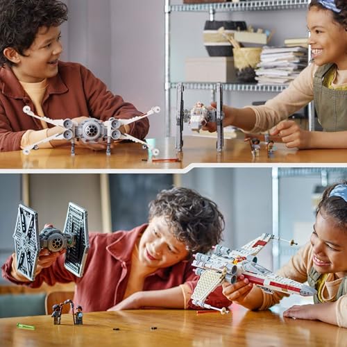 LEGO Star Wars 75393 Mashup aus TIE Fighter & X-Wing– Spielzeug mit 2 Raumschiffen, 4 Minifiguren und Droidenfigur, kreatives Geschenk für Jungs ab 9 Jahren und Fans - Image 5