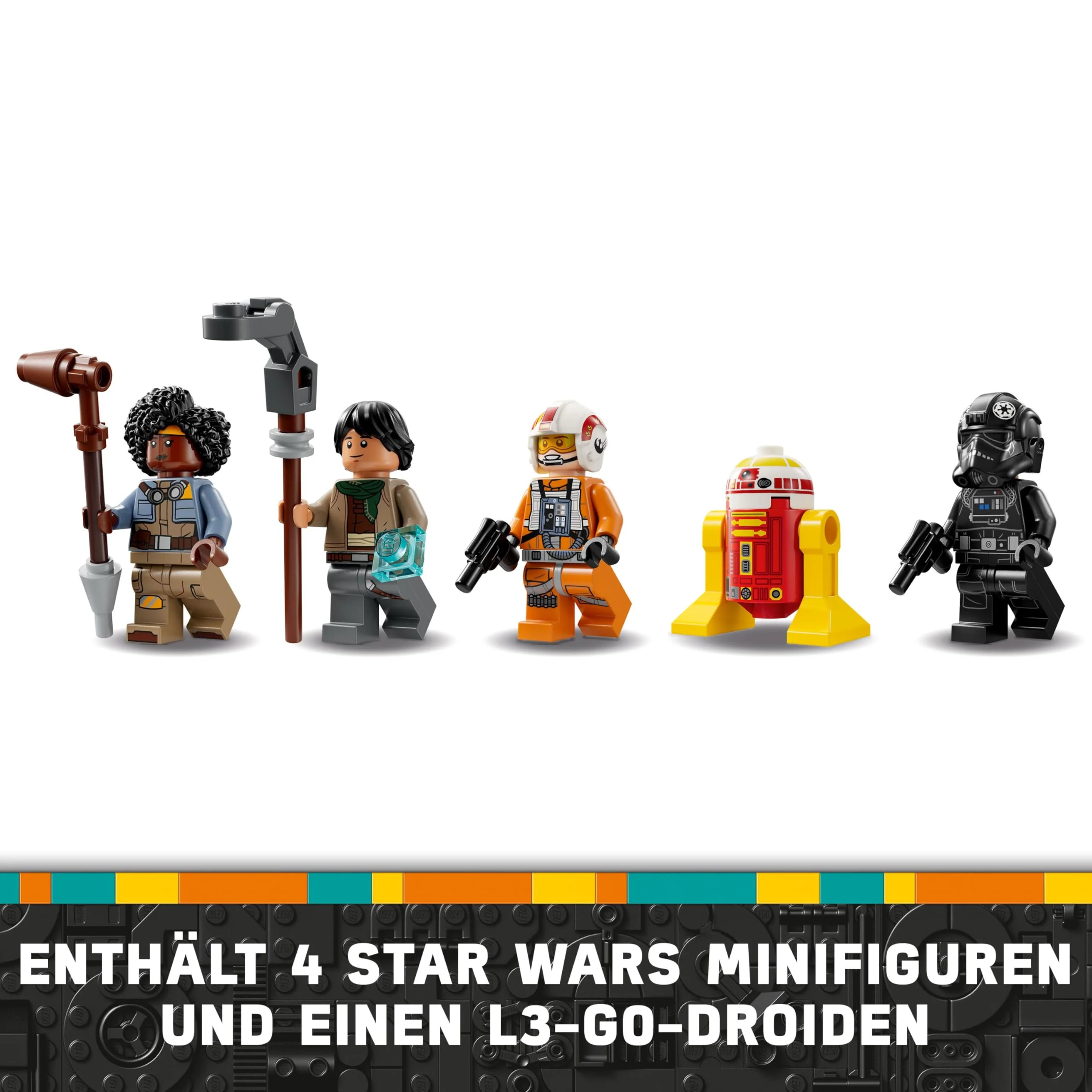 LEGO Star Wars 75393 Mashup aus TIE Fighter & X-Wing– Spielzeug mit 2 Raumschiffen, 4 Minifiguren und Droidenfigur, kreatives Geschenk für Jungs ab 9 Jahren und Fans - Image 7