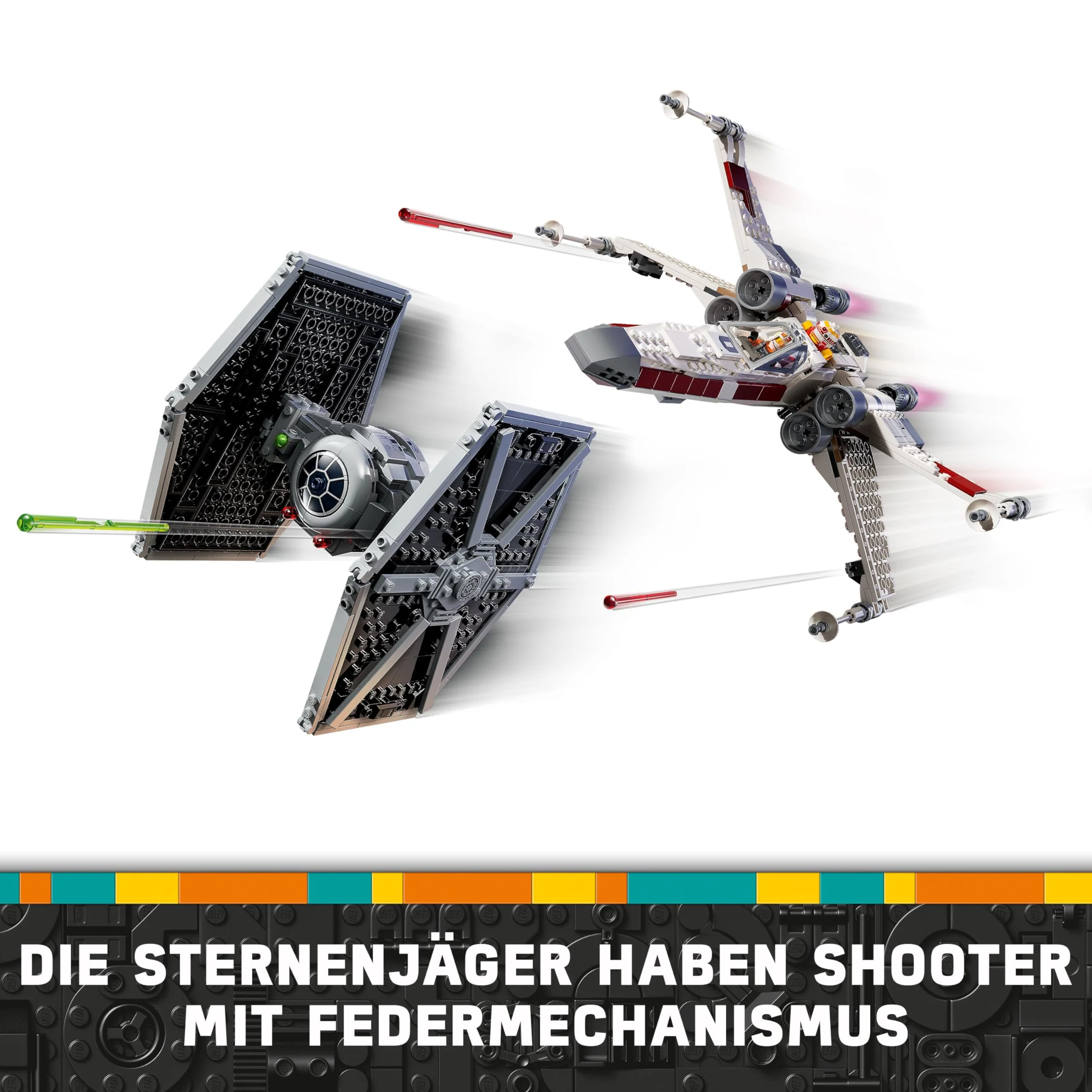 LEGO Star Wars 75393 Mashup aus TIE Fighter & X-Wing– Spielzeug mit 2 Raumschiffen, 4 Minifiguren und Droidenfigur, kreatives Geschenk für Jungs ab 9 Jahren und Fans - Image 8