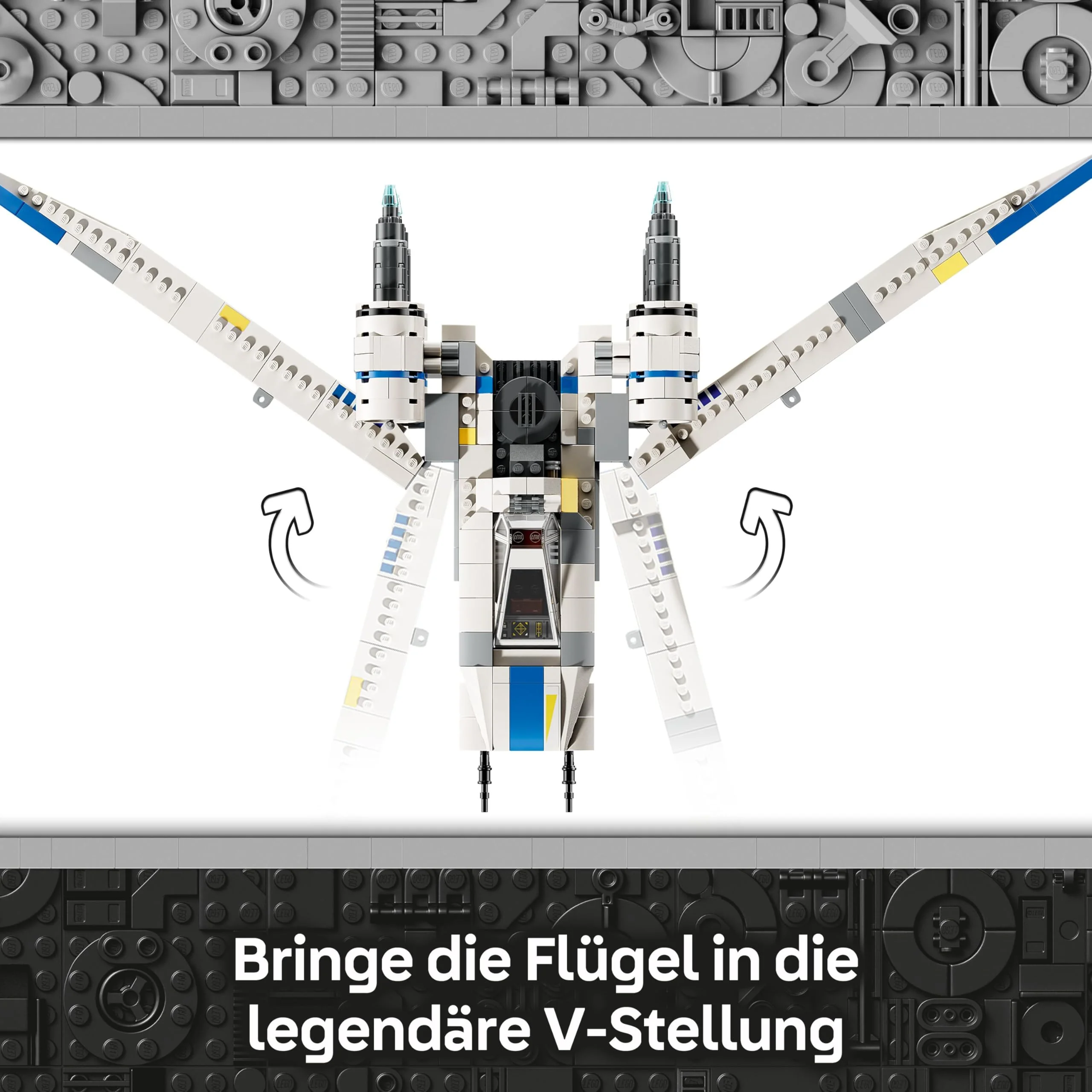 LEGO Star Wars 75399 Rebel U-Wing Starfighter - Spielzeug mit Schwenkflügelfunktion & 3 Minifiguren inkl. Cassian Andor & K-2SO Droidenfigur - Geschenk für Jungen ab 8 Jahren & Andor Staffel 2 Fans - Image 12